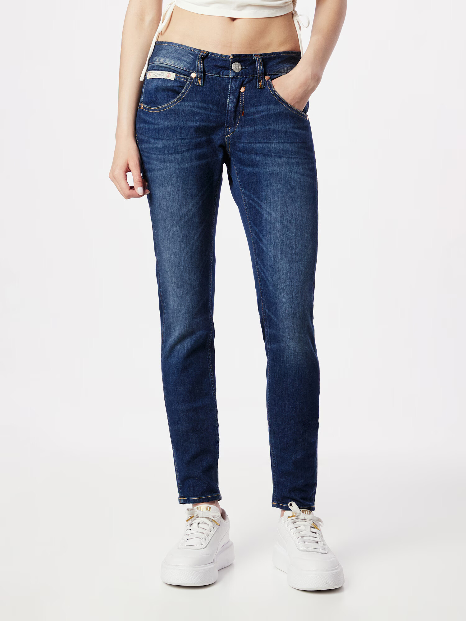 Herrlicher Jeans albastru denim - Pled.ro