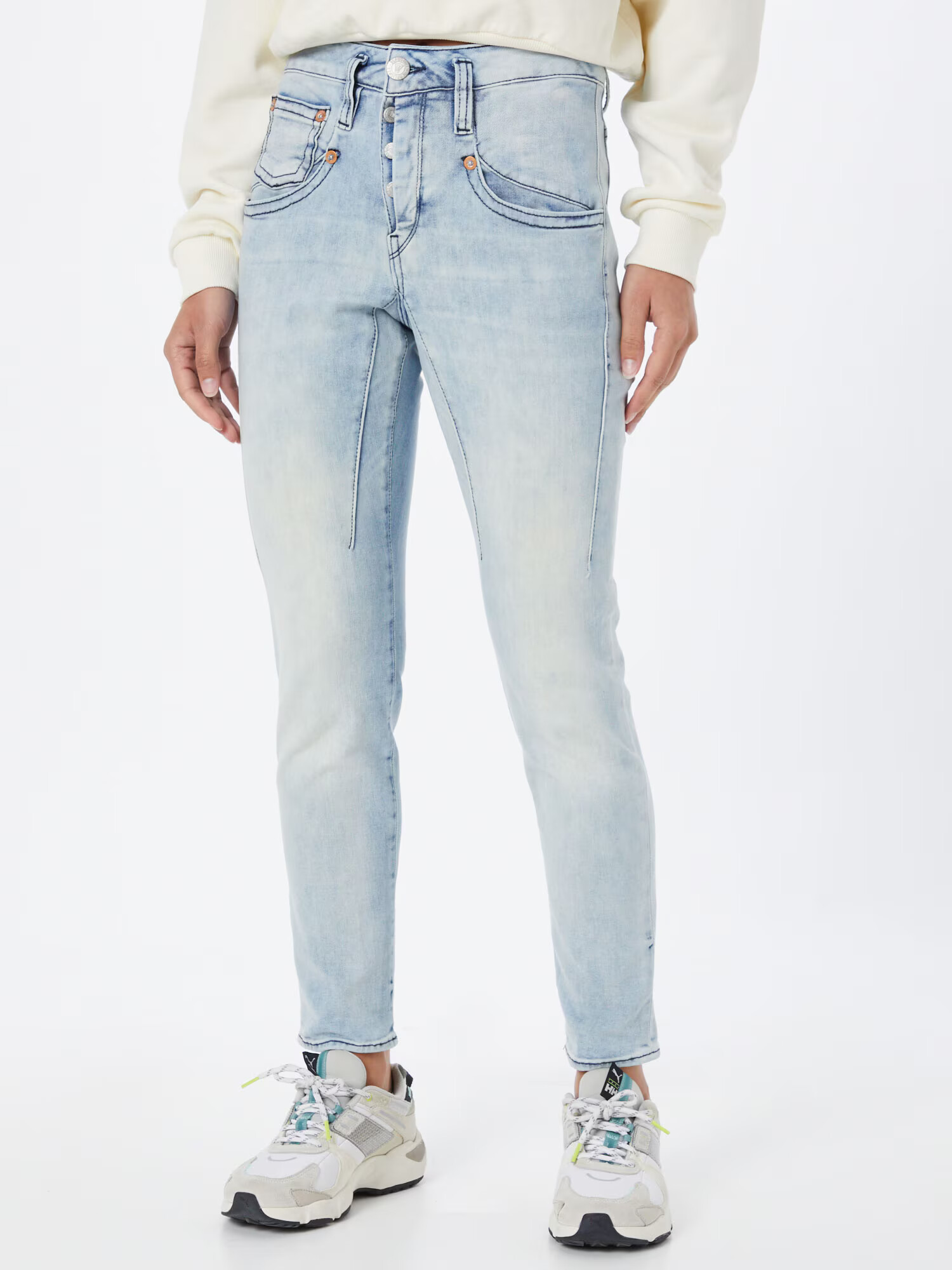 Herrlicher Jeans albastru denim - Pled.ro