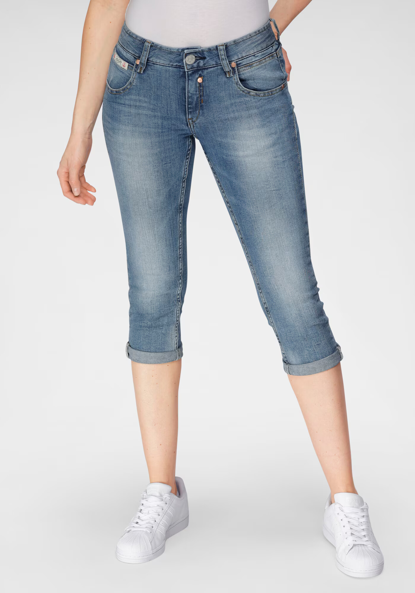 Herrlicher Jeans albastru denim - Pled.ro