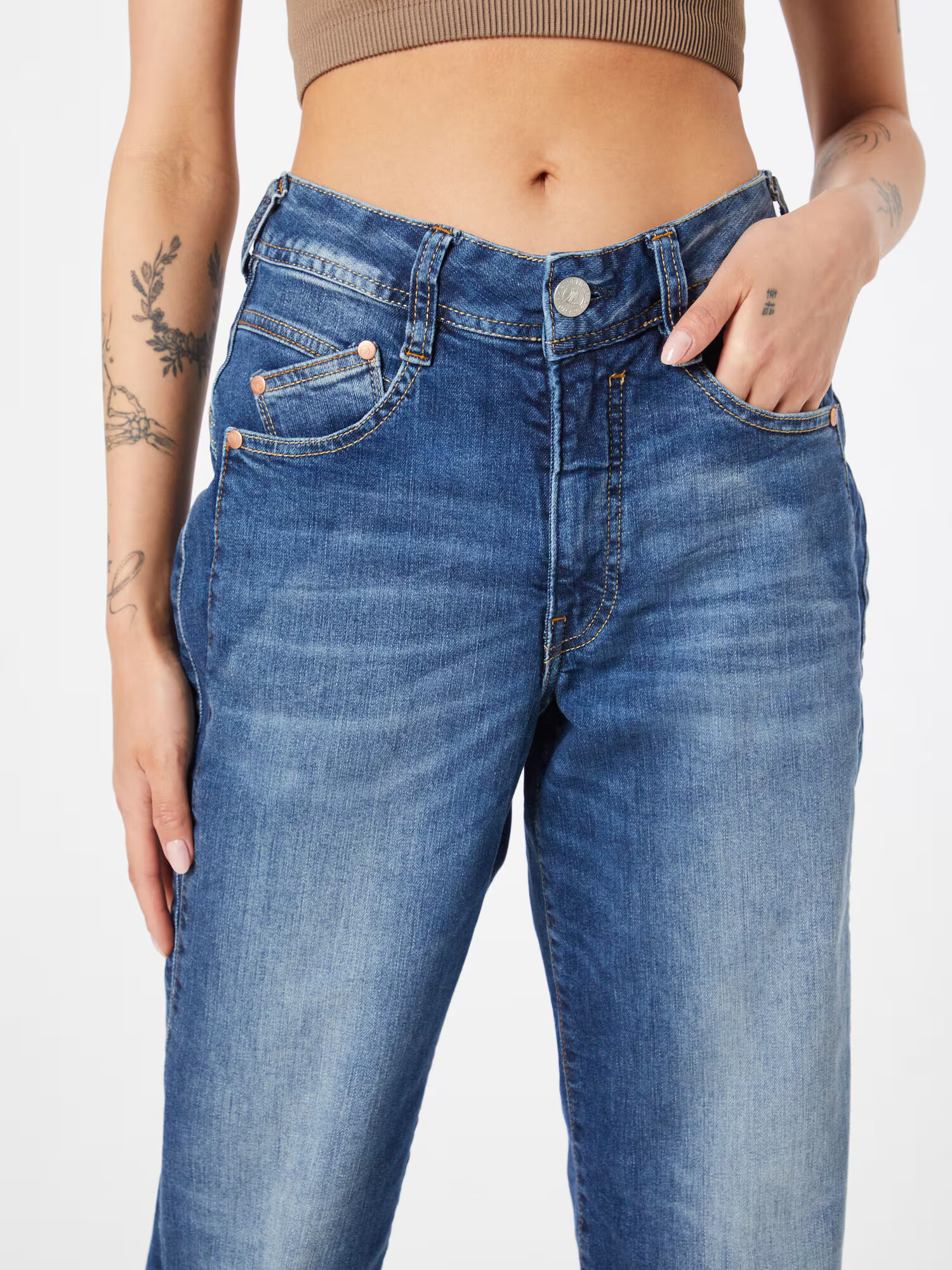 Herrlicher Jeans 'Gila' albastru denim - Pled.ro