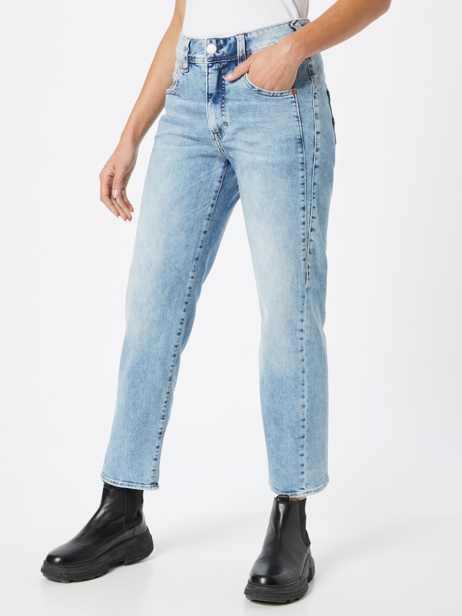 Herrlicher Jeans 'Gila' albastru deschis - Pled.ro