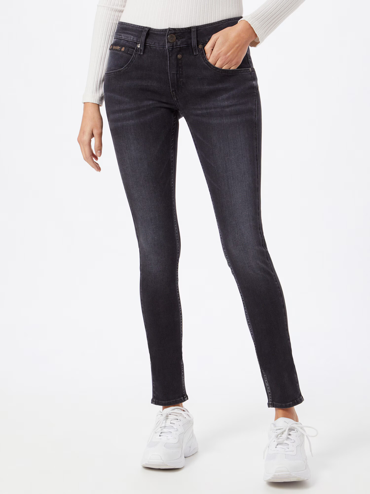 Herrlicher Jeans negru denim - Pled.ro