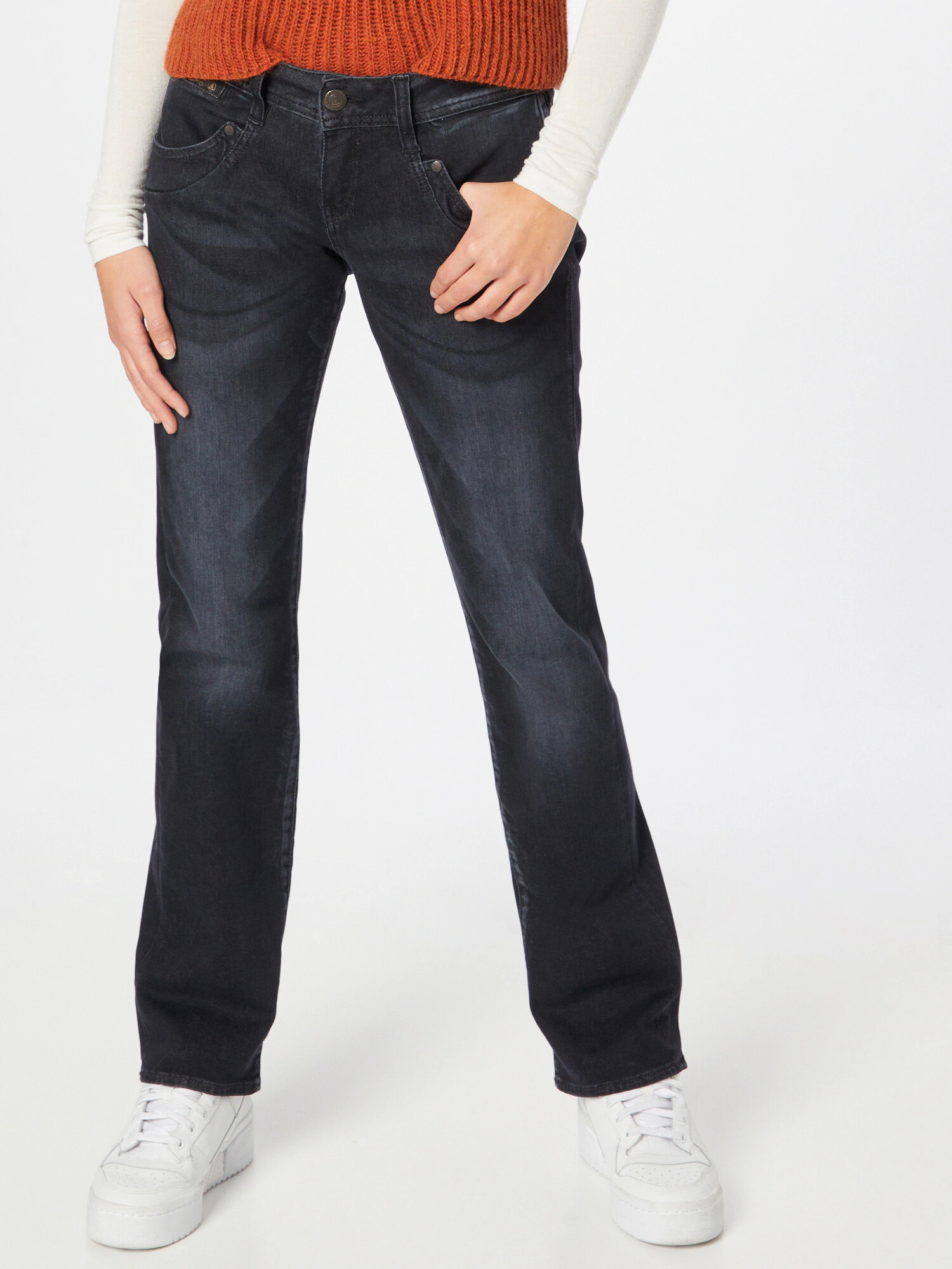 Herrlicher Jeans negru denim - Pled.ro