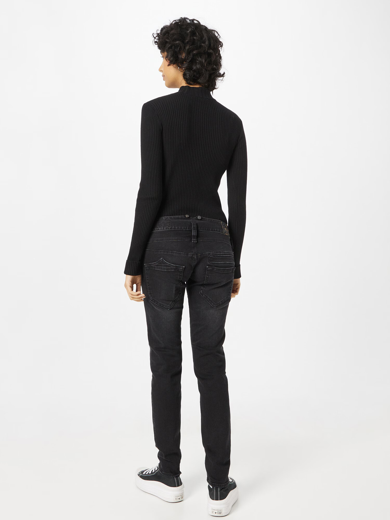 Herrlicher Jeans negru denim - Pled.ro