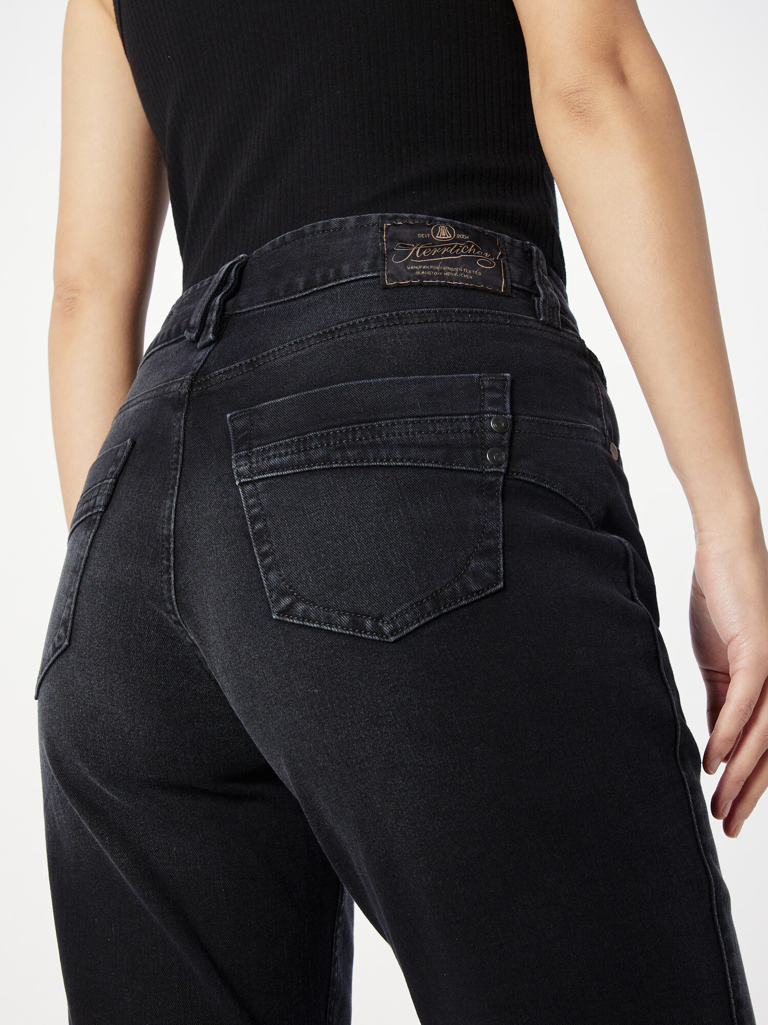 Herrlicher Jeans negru denim - Pled.ro