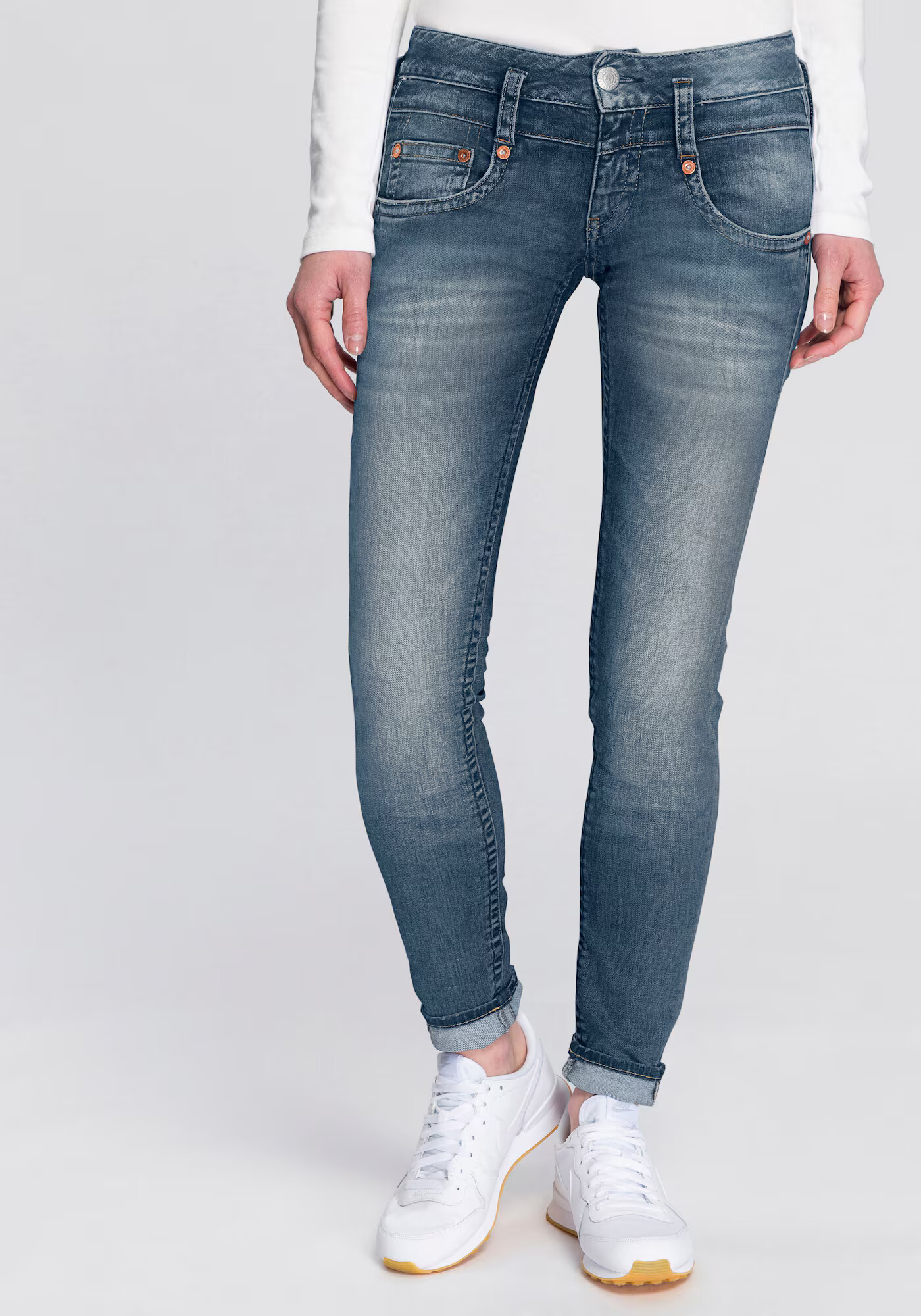 Herrlicher Jeans 'Pitch' albastru denim - Pled.ro