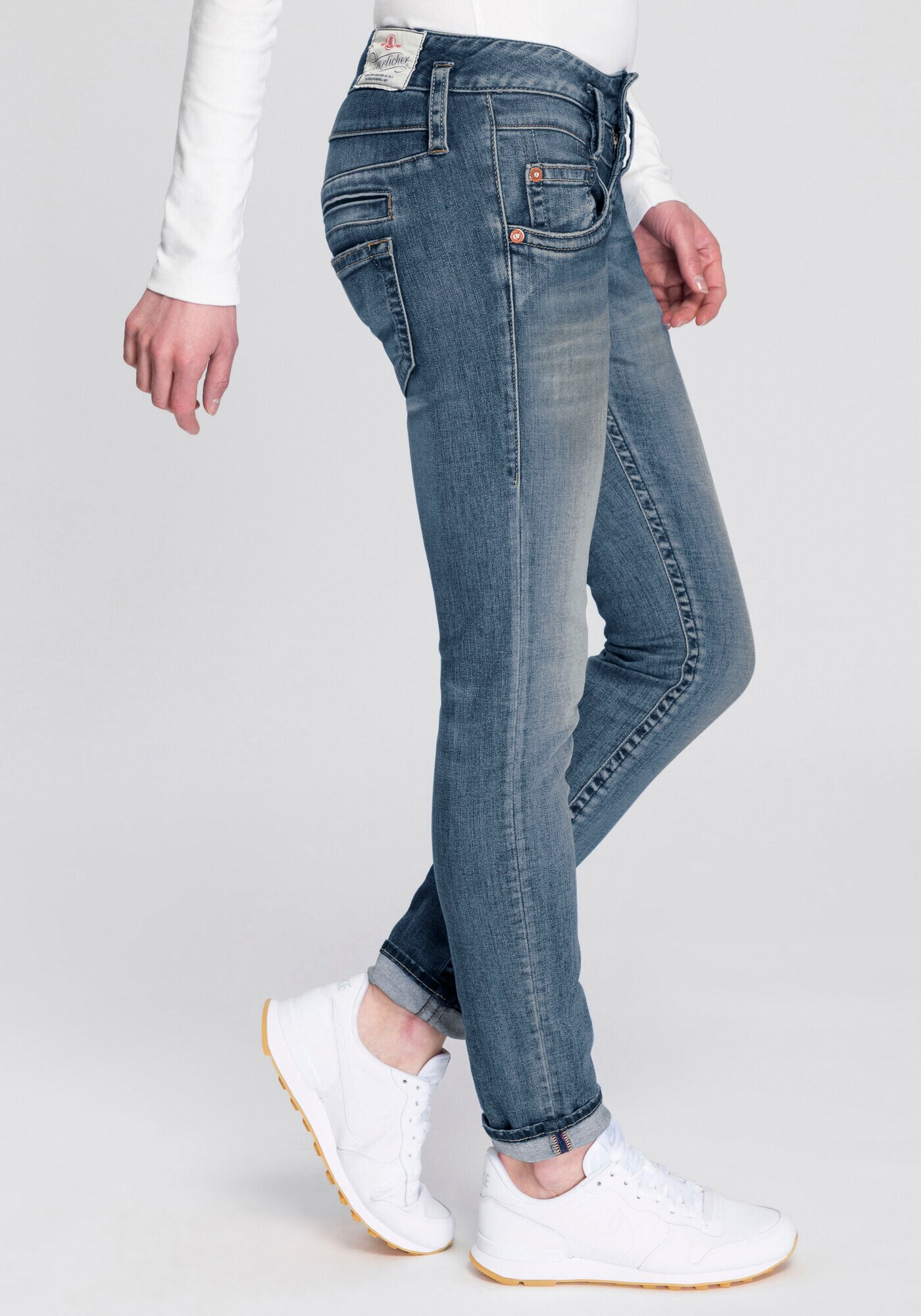 Herrlicher Jeans 'Pitch' albastru denim - Pled.ro