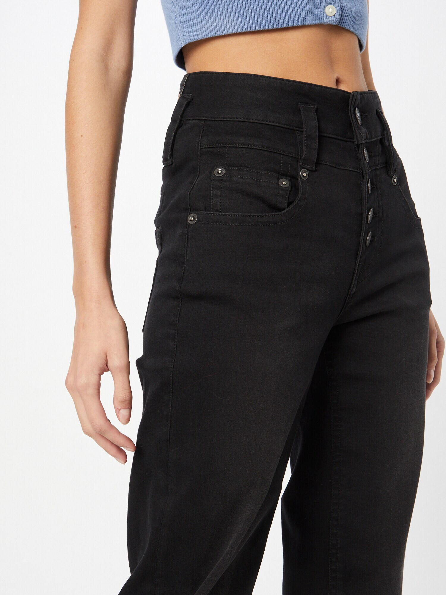 Herrlicher Jeans 'Pitch B' negru denim - Pled.ro