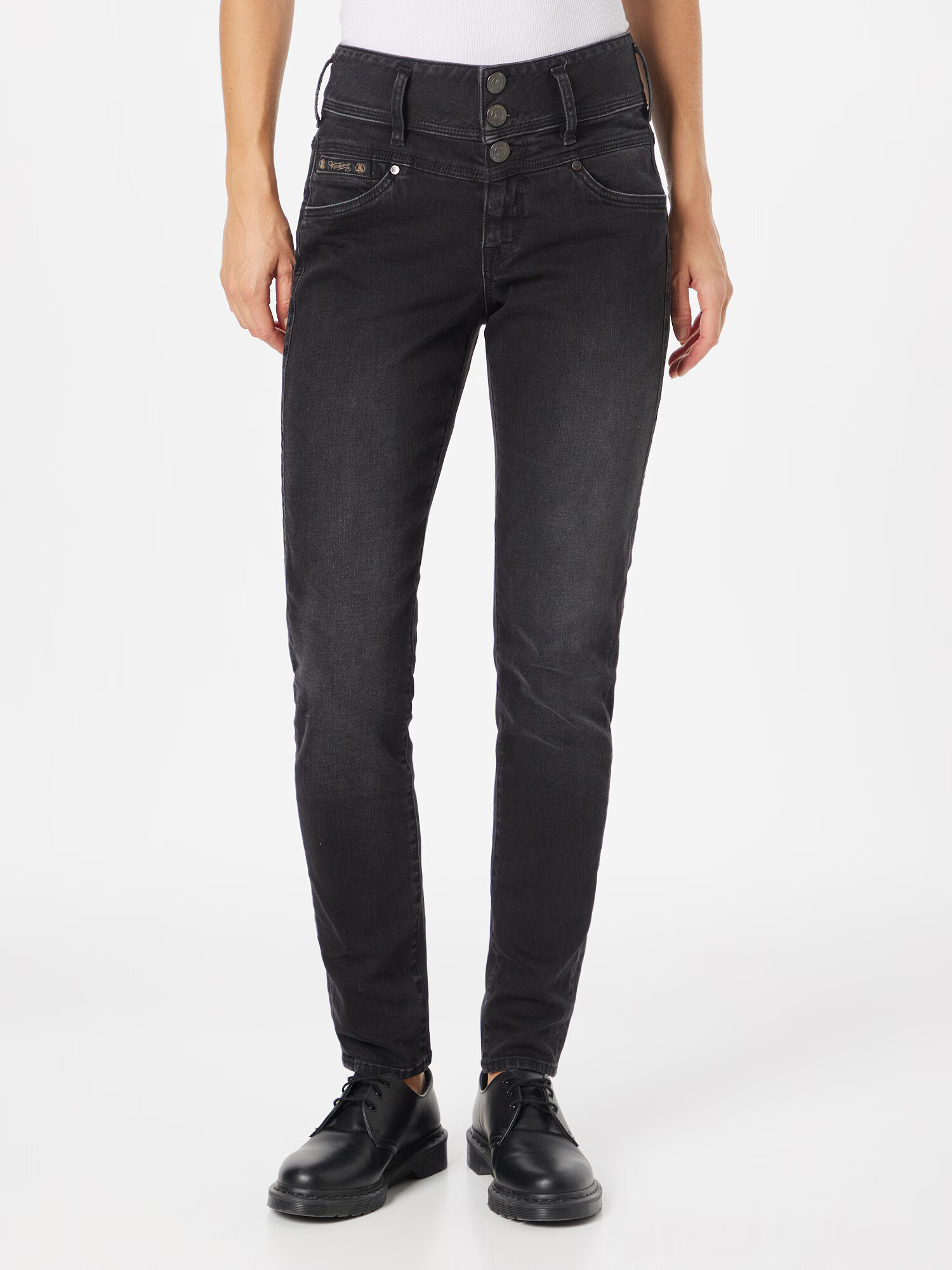 Herrlicher Jeans 'Raya' negru denim - Pled.ro