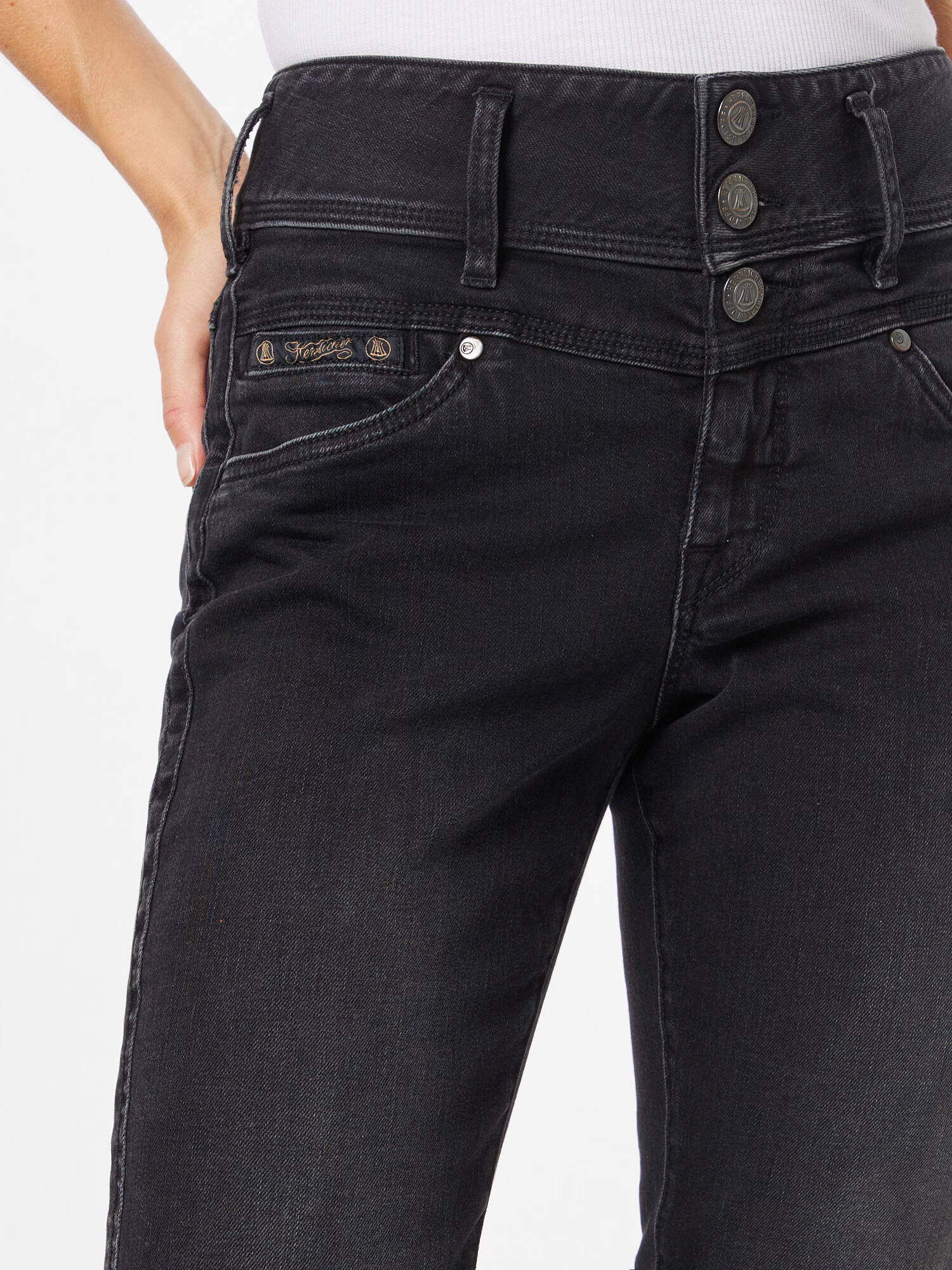 Herrlicher Jeans 'Raya' negru denim - Pled.ro