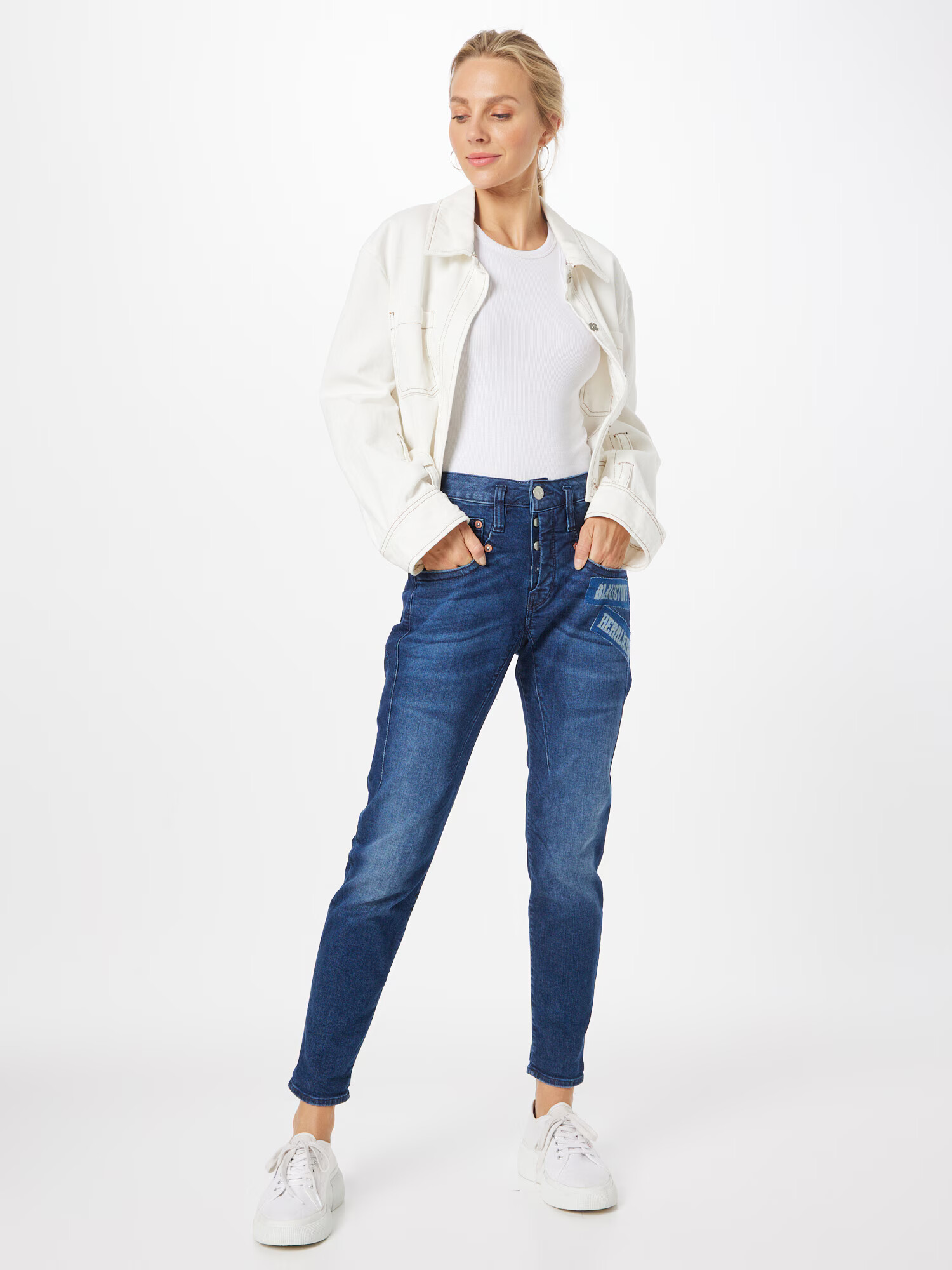 Herrlicher Jeans 'Shyra' albastru denim - Pled.ro