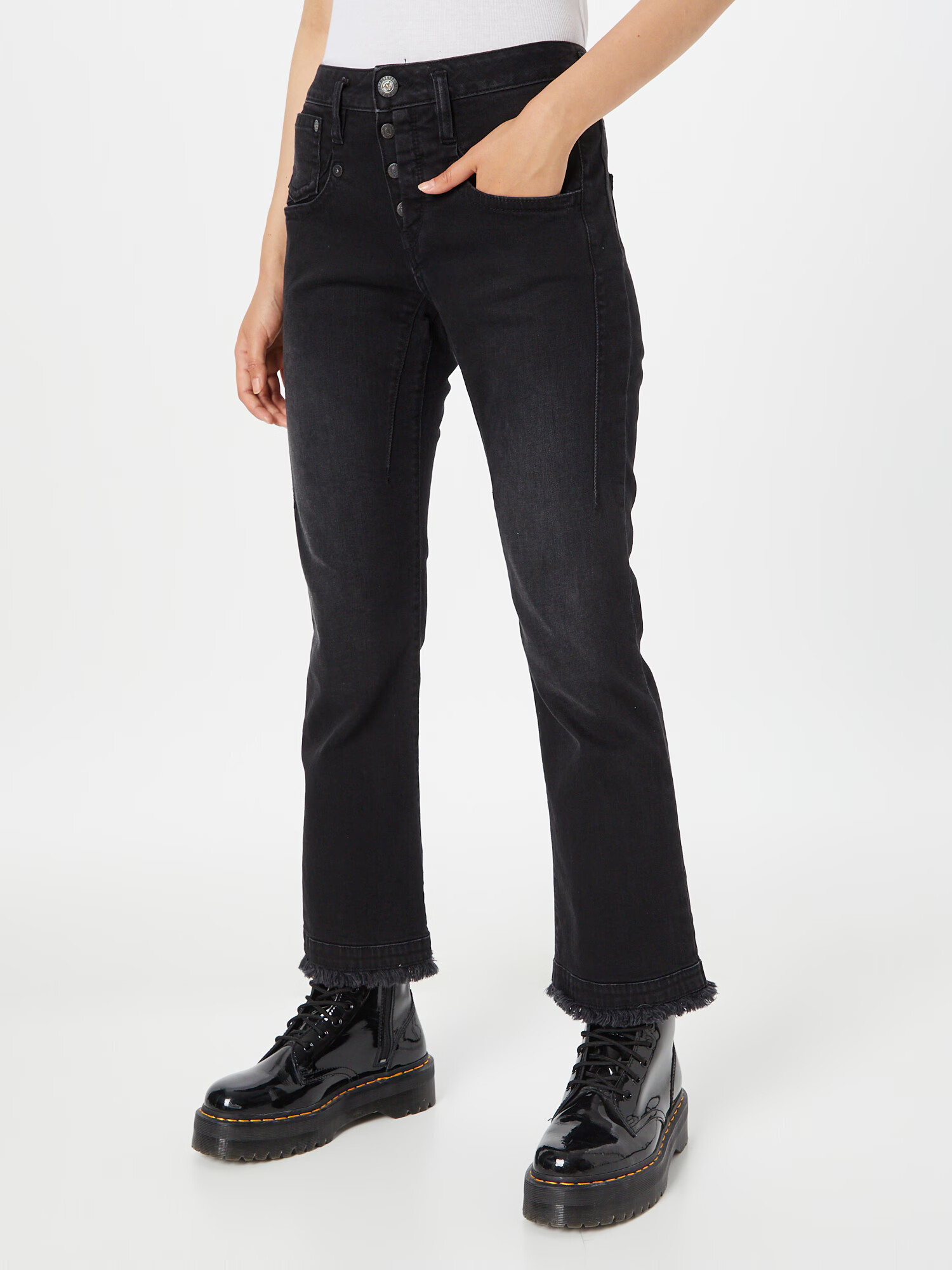 Herrlicher Jeans 'Shyra' negru denim - Pled.ro