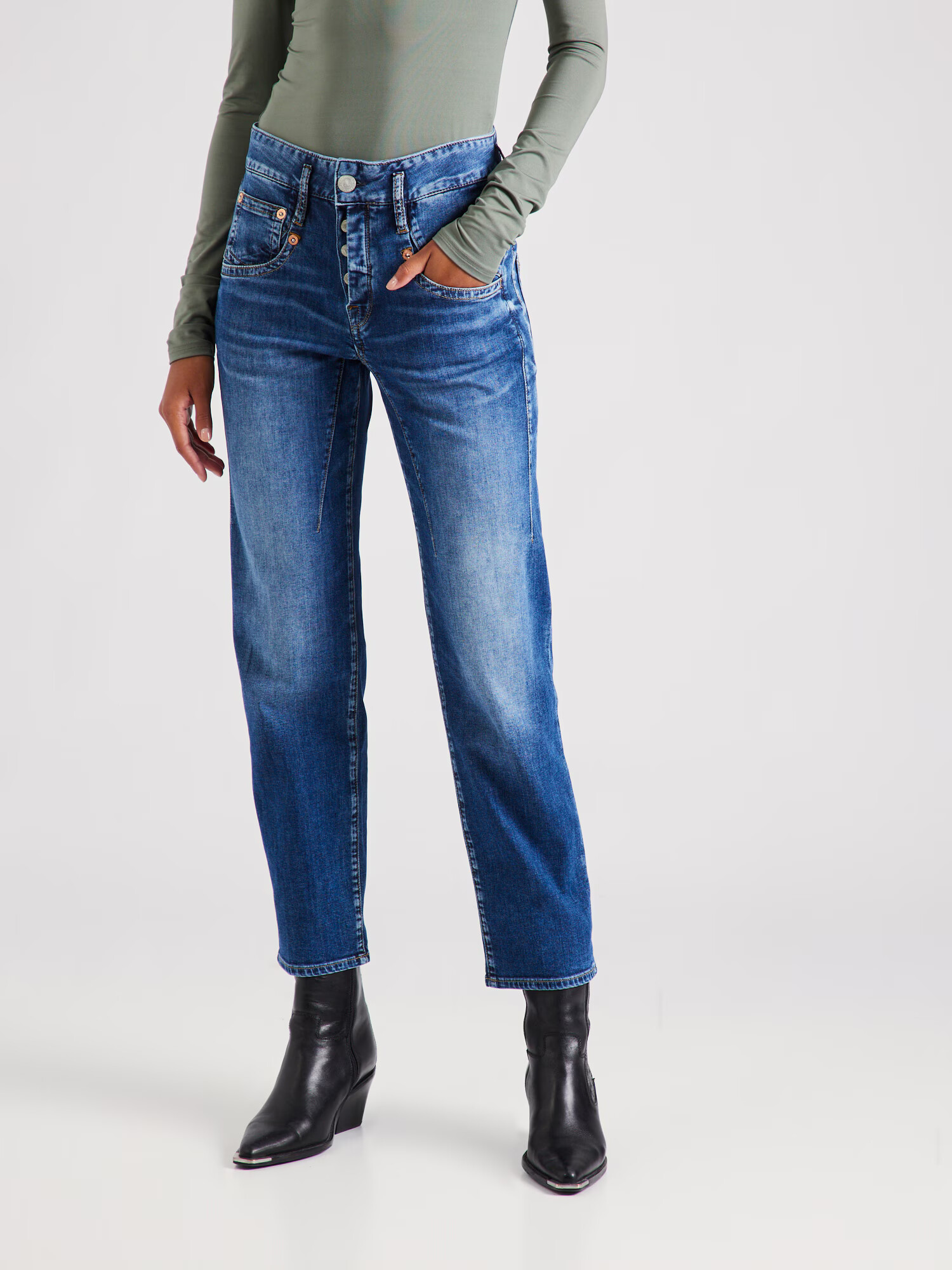 Herrlicher Jeans 'Shyra Tap' albastru denim - Pled.ro