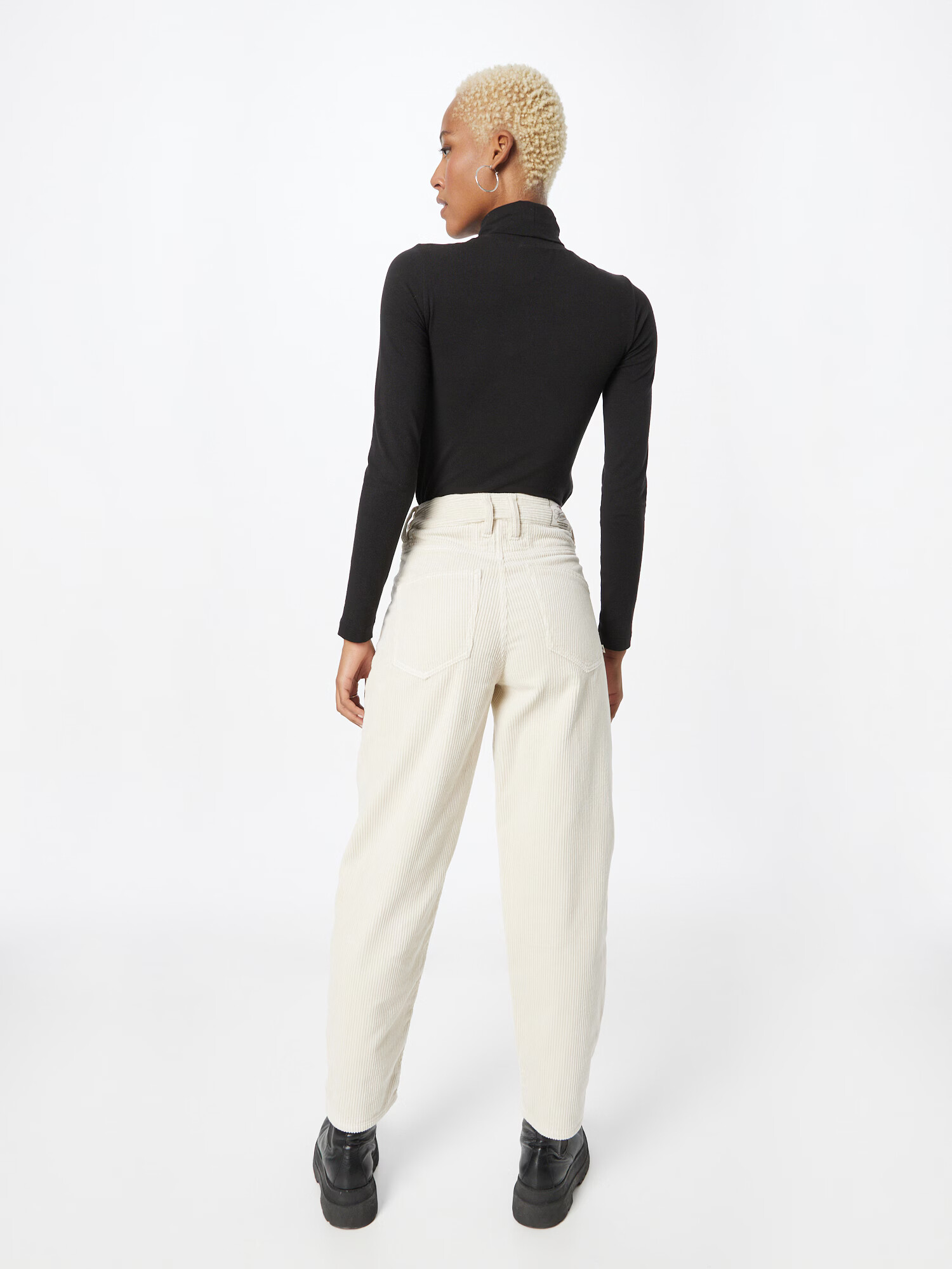 Herrlicher Pantaloni 'Brooke' alb murdar - Pled.ro