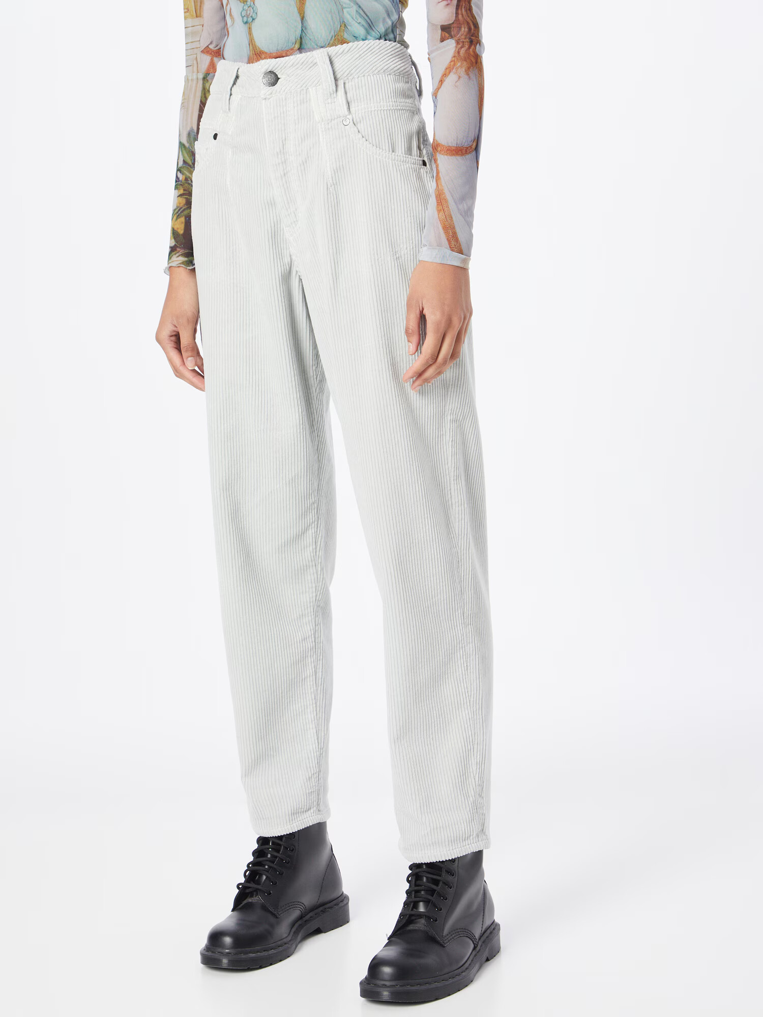 Herrlicher Pantaloni 'Brooke' gri deschis - Pled.ro