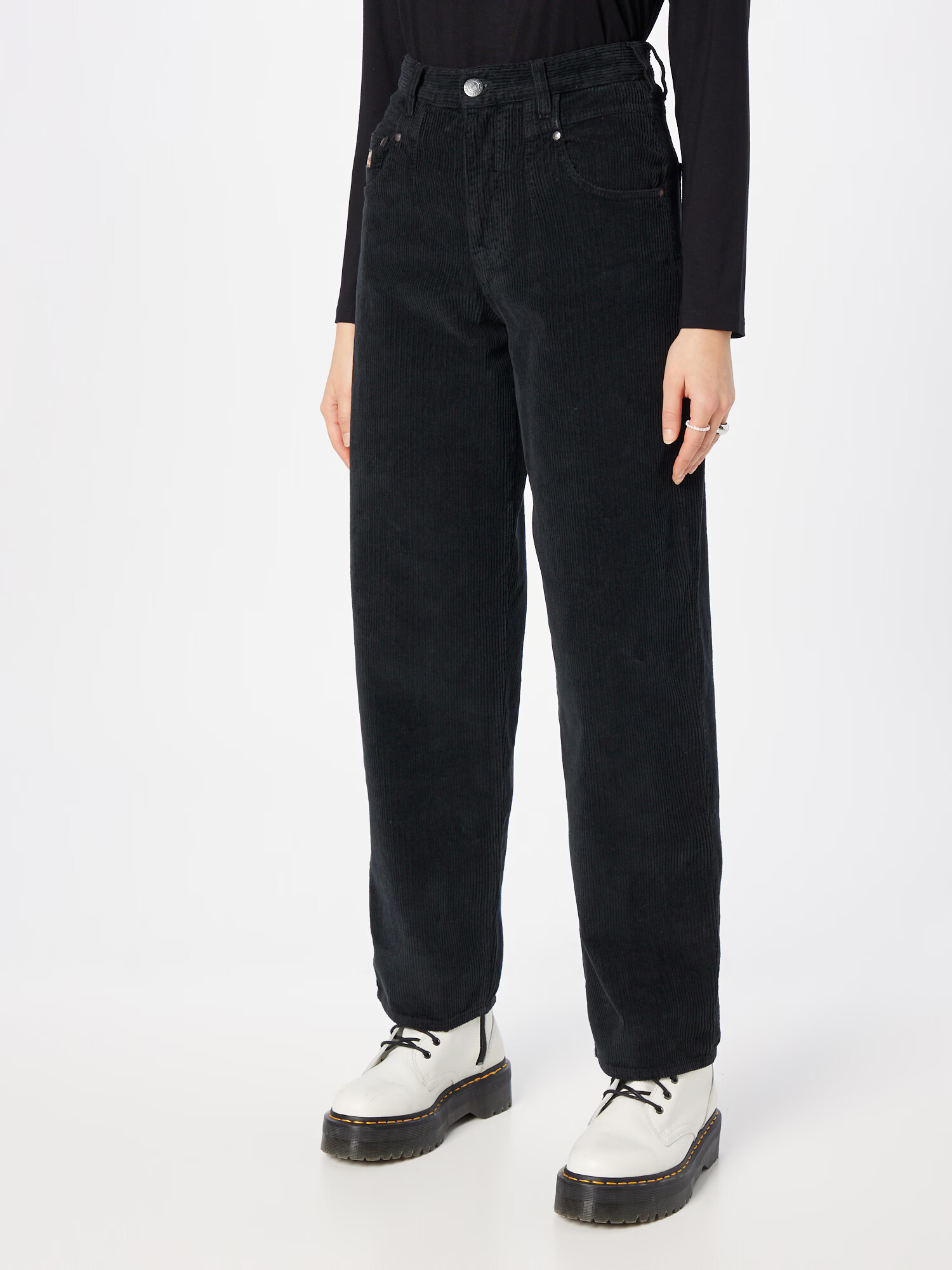 Herrlicher Pantaloni 'Brooke' negru - Pled.ro