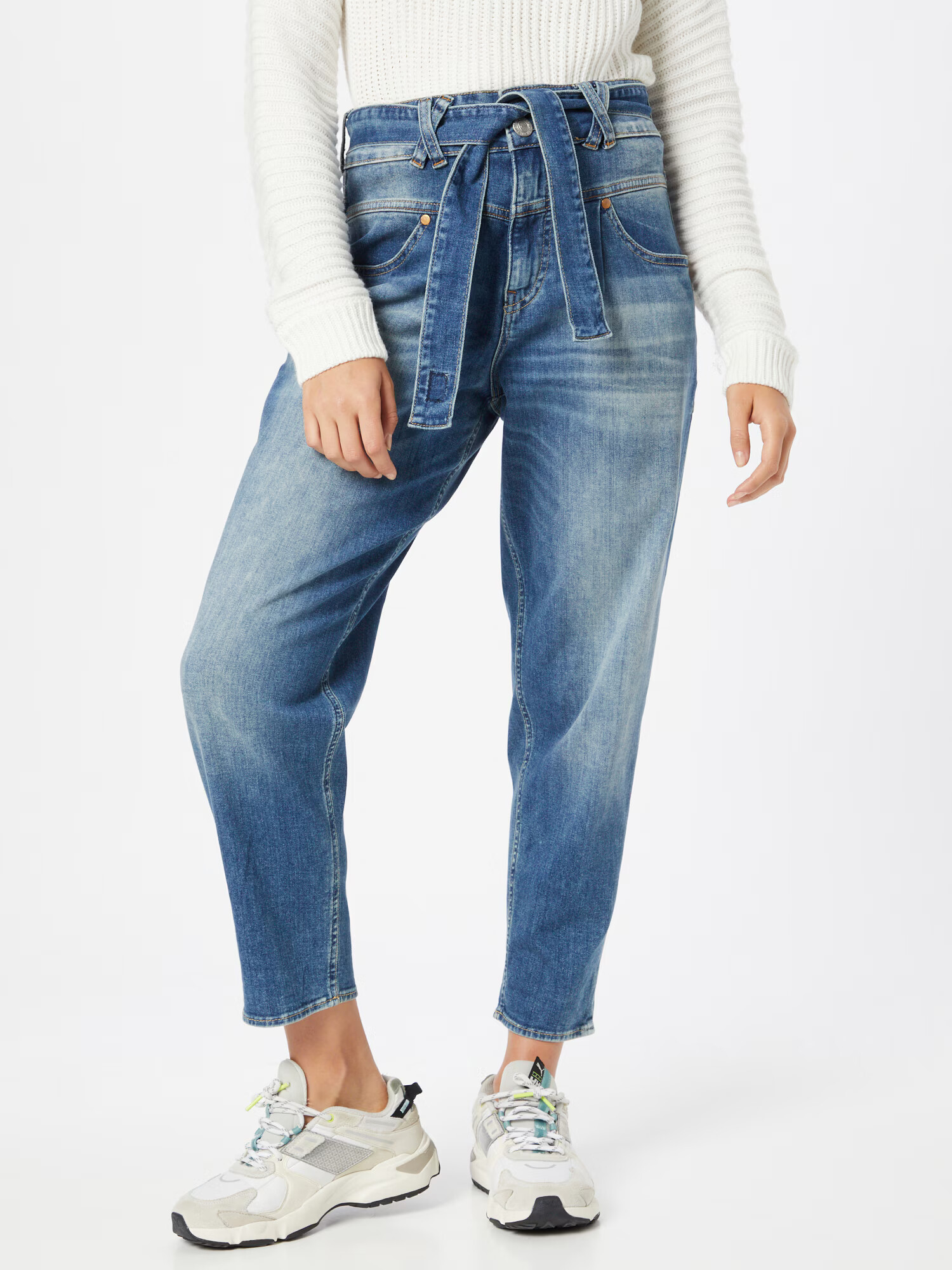 Herrlicher Pantaloni cu cute 'Kabira' albastru denim - Pled.ro