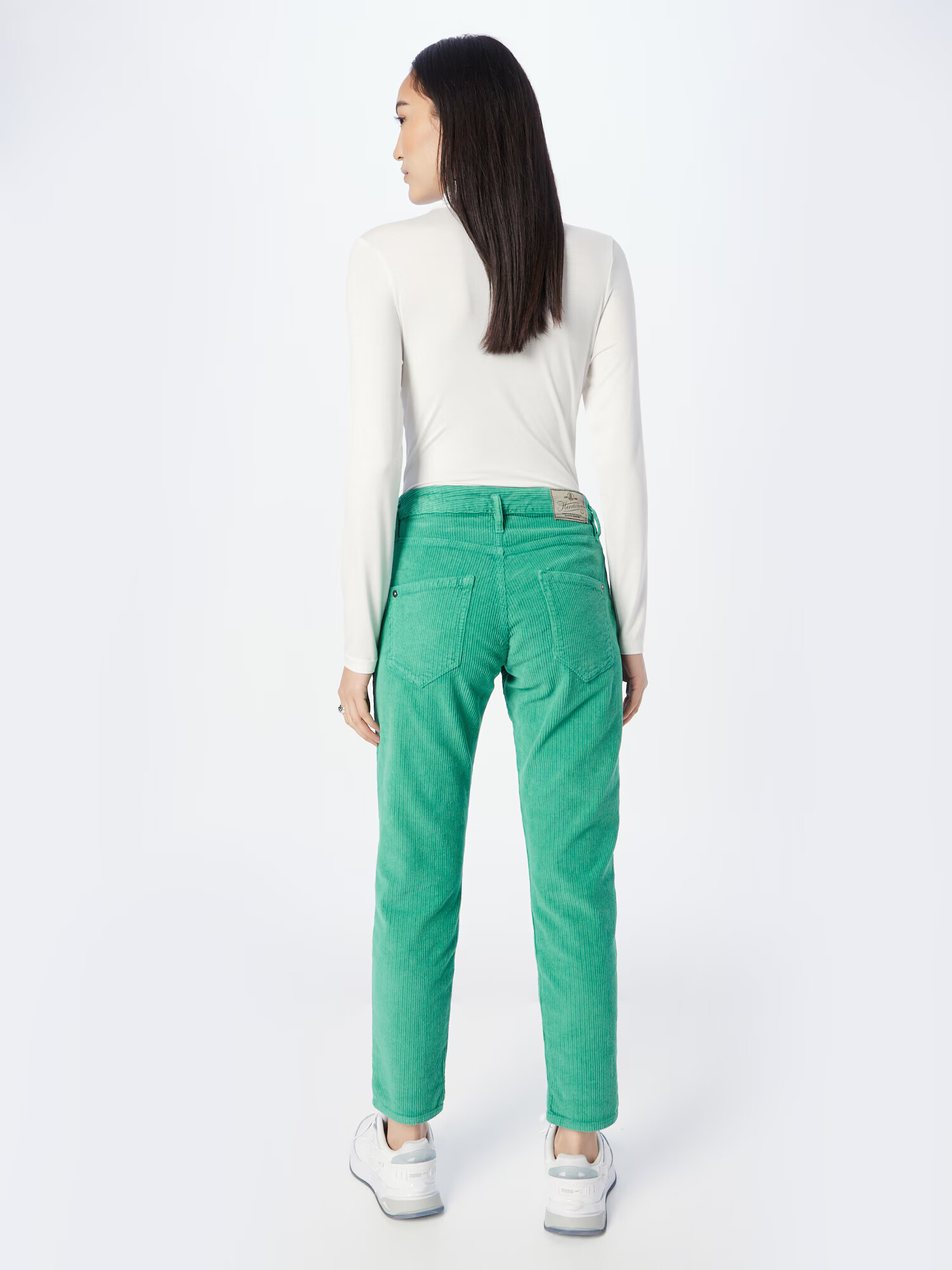 Herrlicher Pantaloni 'Shyra' verde jad - Pled.ro