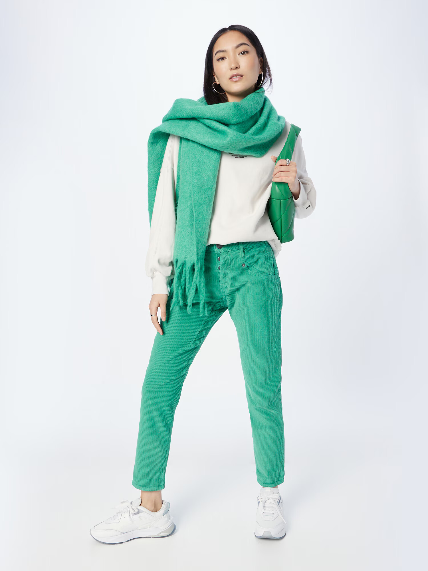 Herrlicher Pantaloni 'Shyra' verde jad - Pled.ro