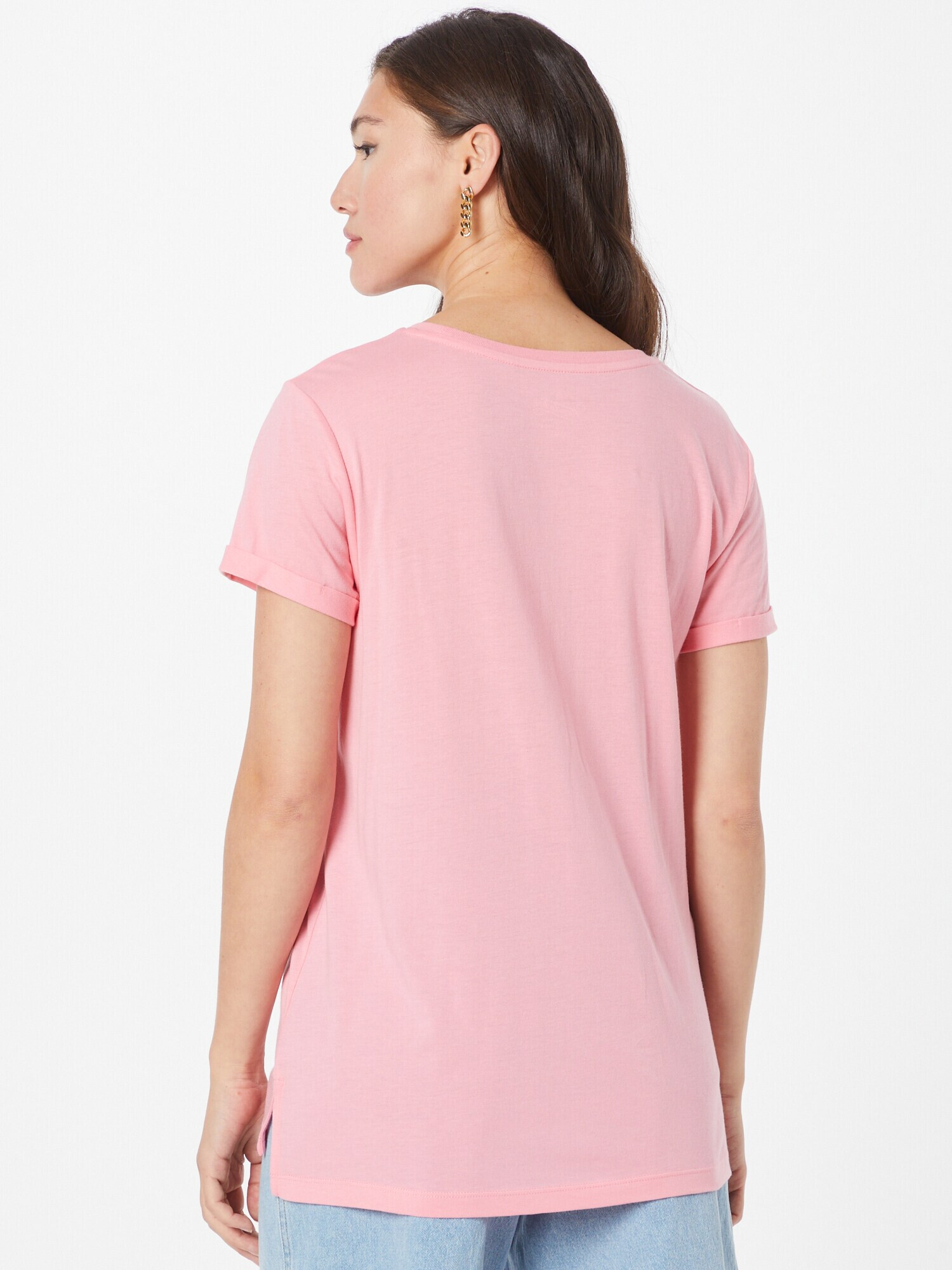 Herrlicher Tricou 'Kendall' roz / alb - Pled.ro