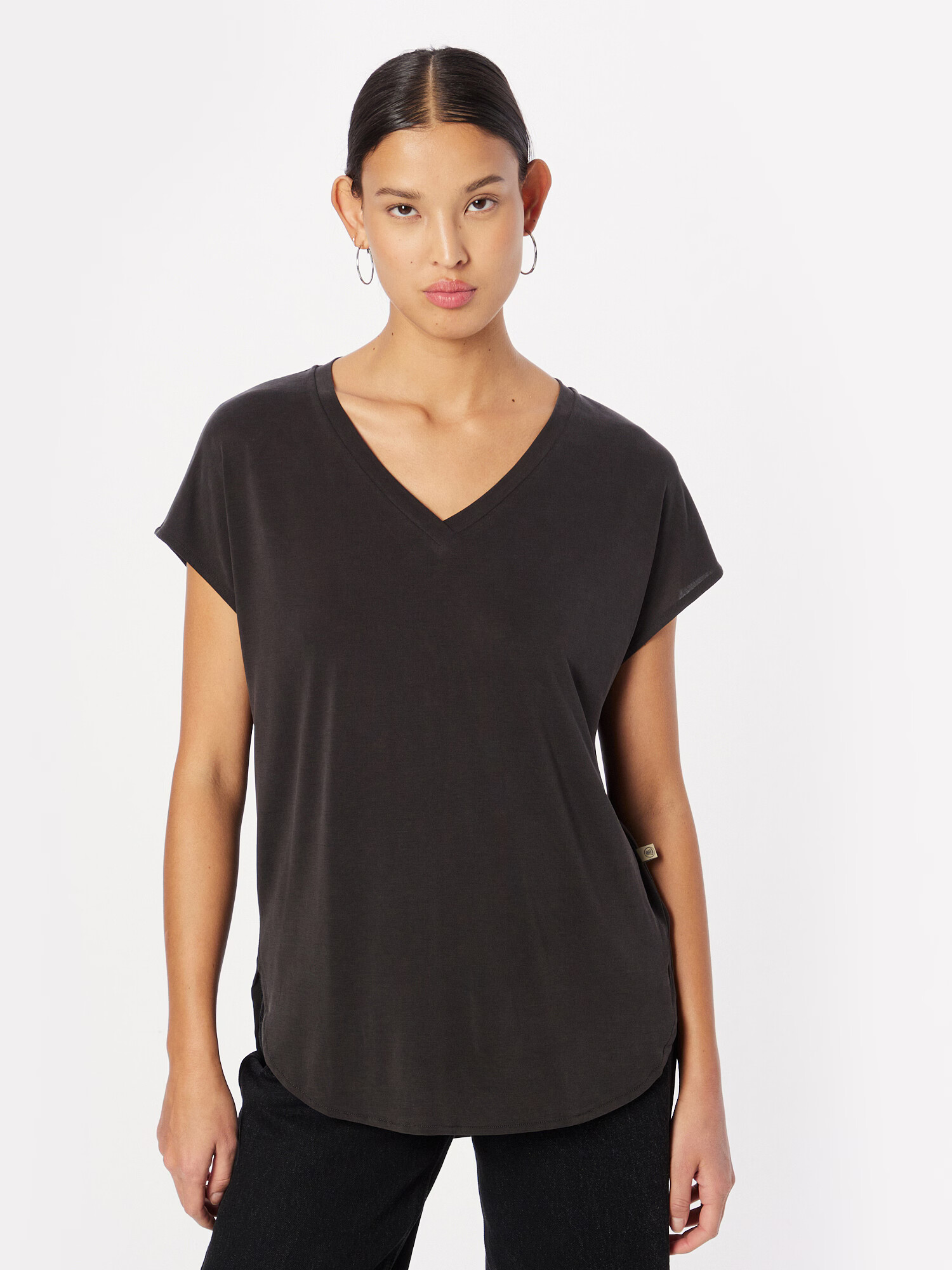 Herrlicher Tricou 'Lilina' negru - Pled.ro