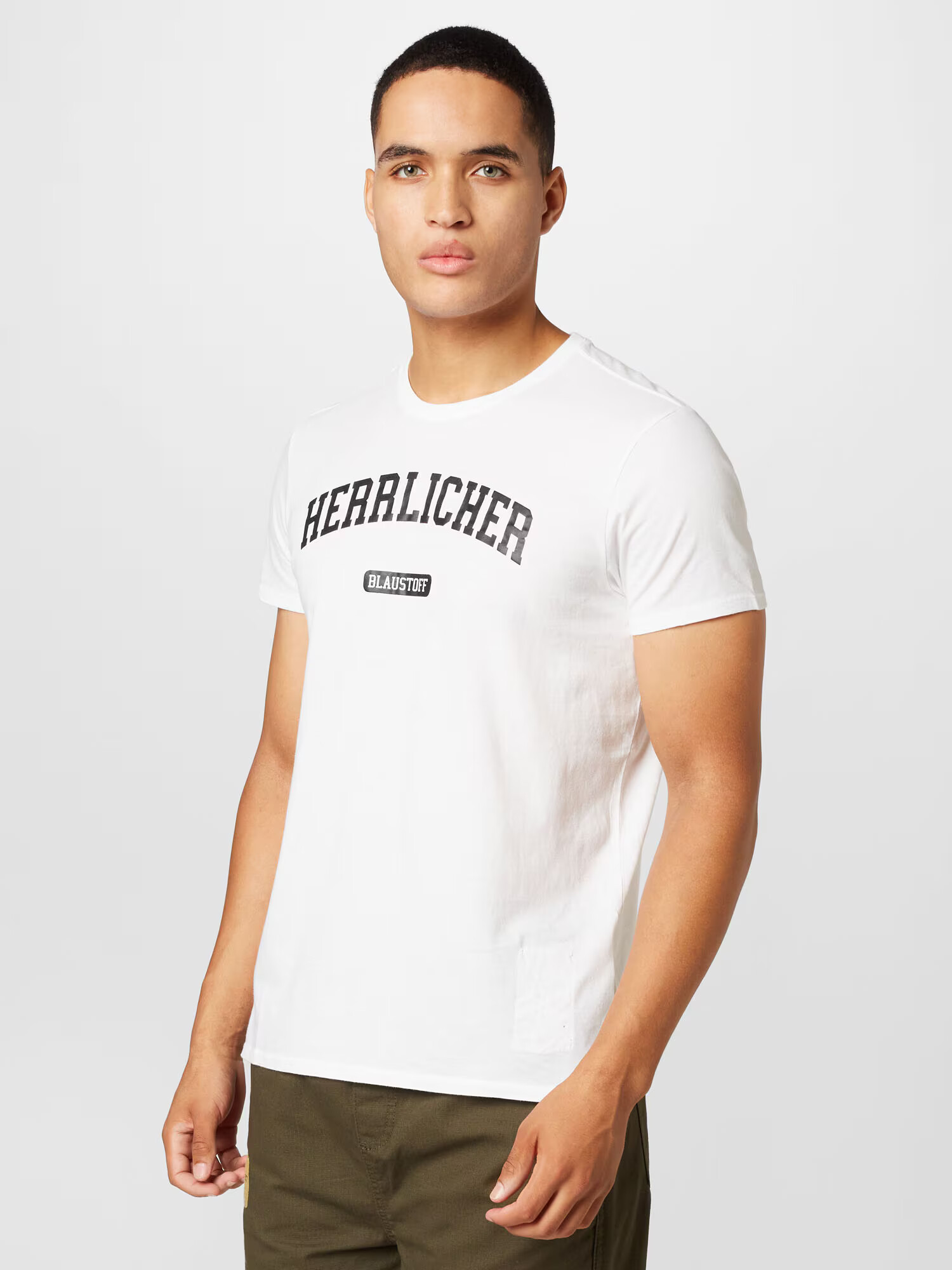 Herrlicher Tricou negru / alb - Pled.ro