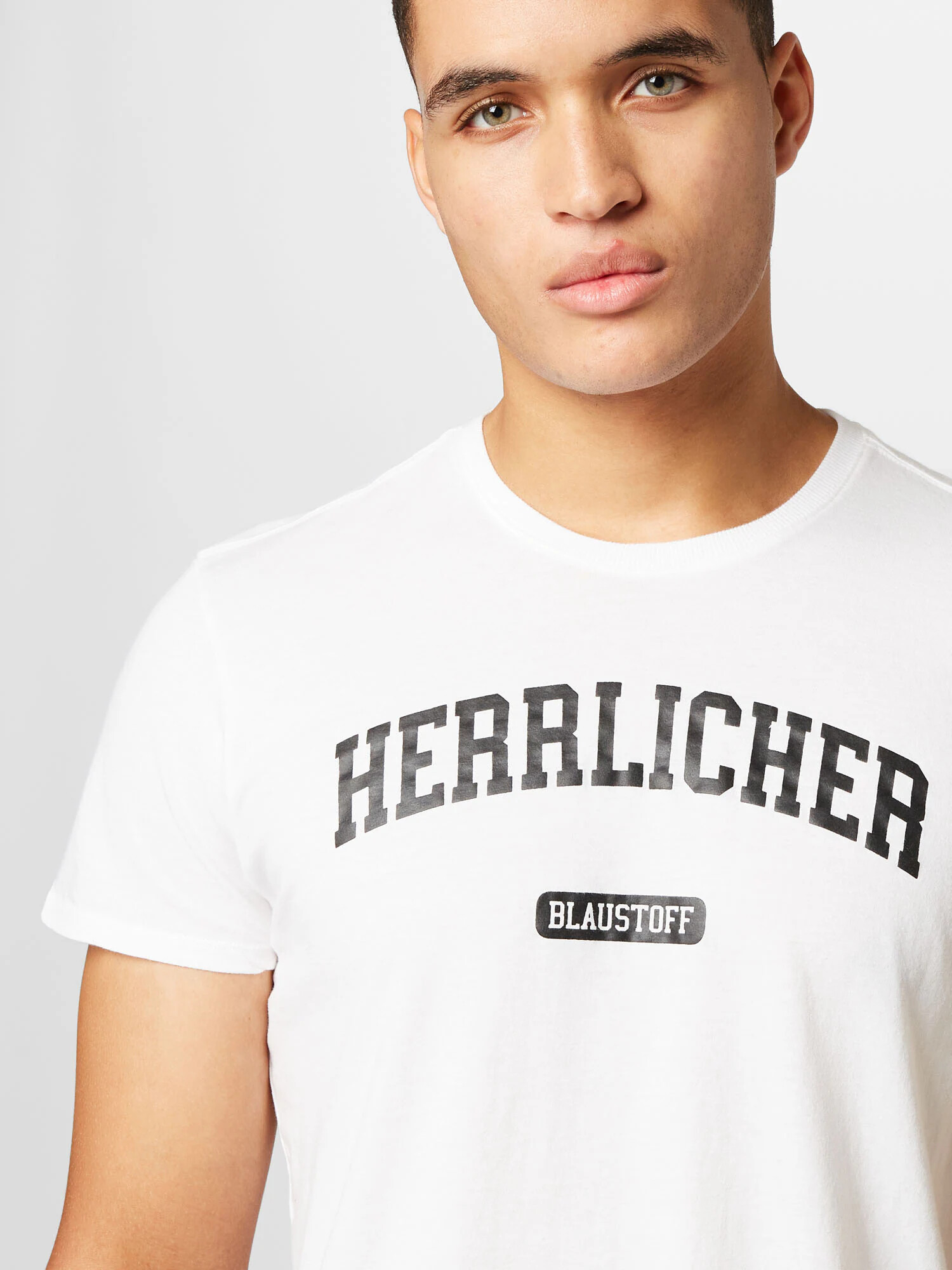 Herrlicher Tricou negru / alb - Pled.ro