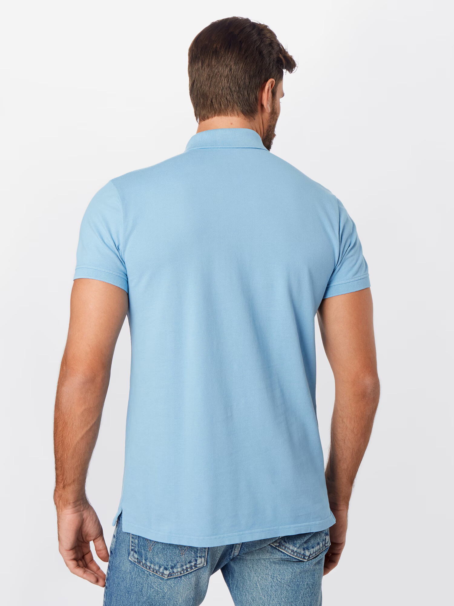 Herrlicher Tricou 'Score Polo Pique' albastru - Pled.ro