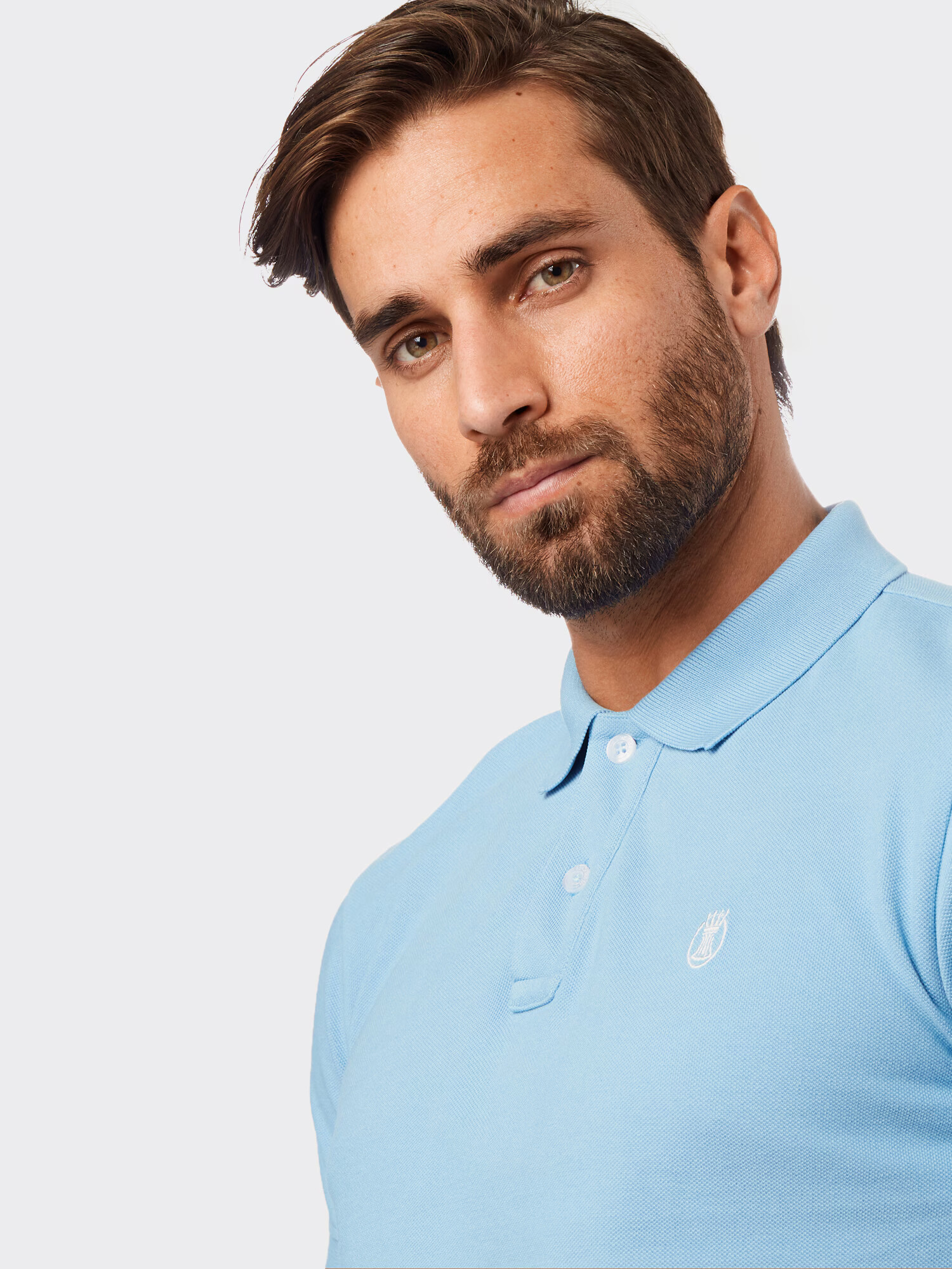 Herrlicher Tricou 'Score Polo Pique' albastru - Pled.ro