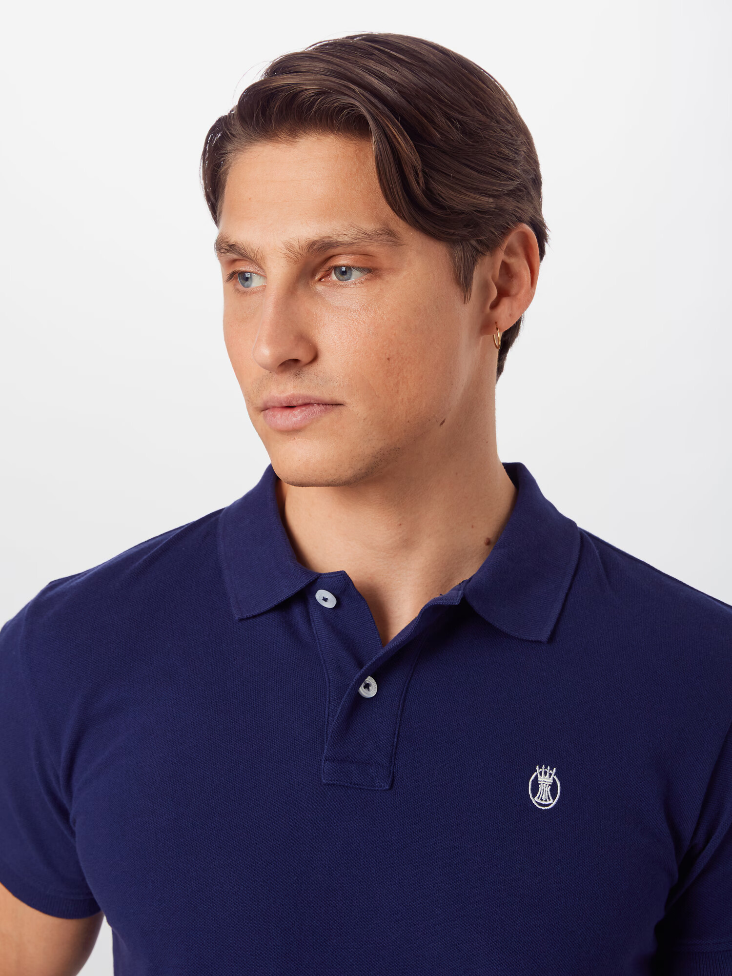 Herrlicher Tricou 'Score Polo Pique' albastru marin - Pled.ro