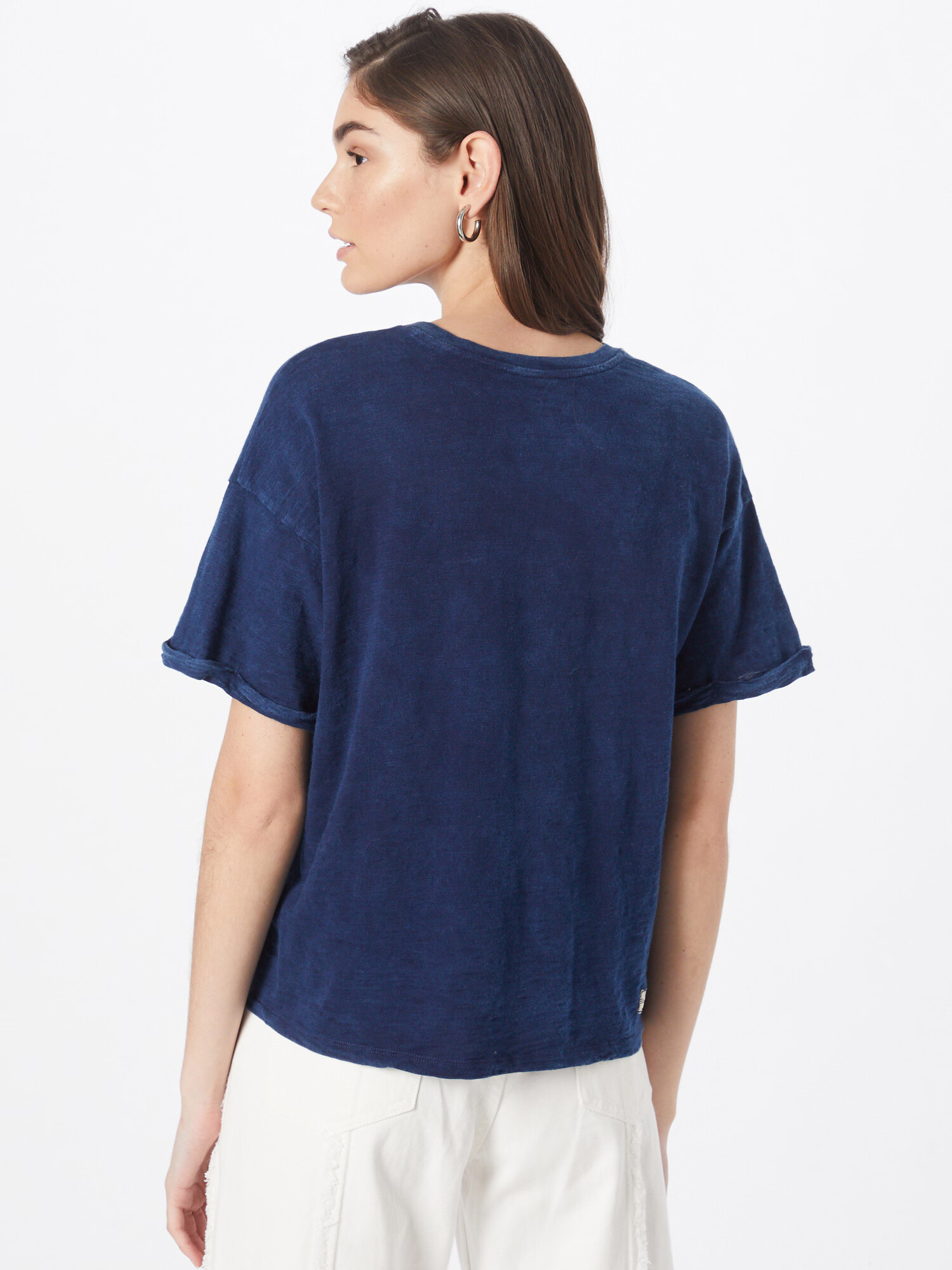 Herrlicher Tricou 'Stina' indigo / alb - Pled.ro