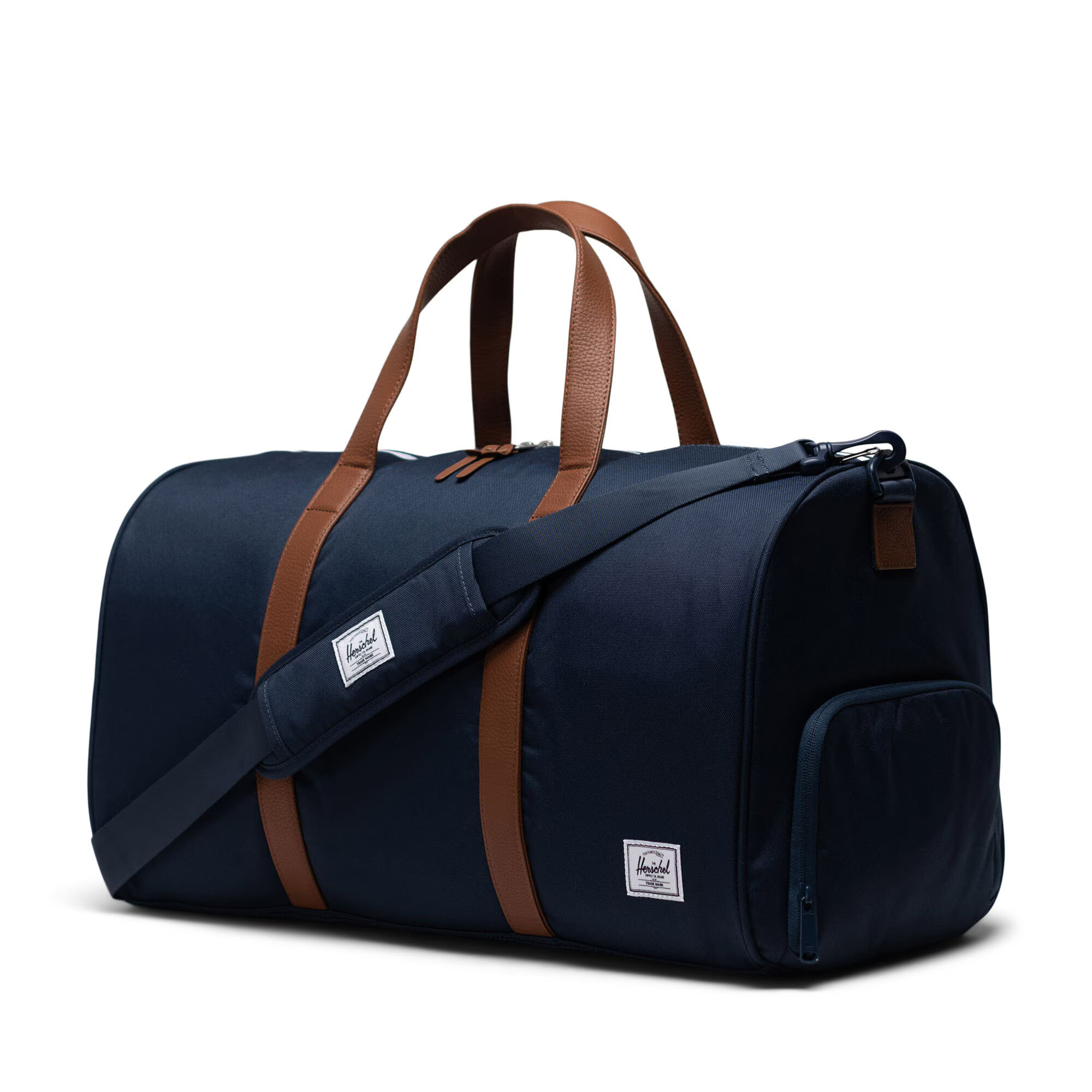 Herschel Geantă de weekend 'Novel' bleumarin / maro caramel - Pled.ro