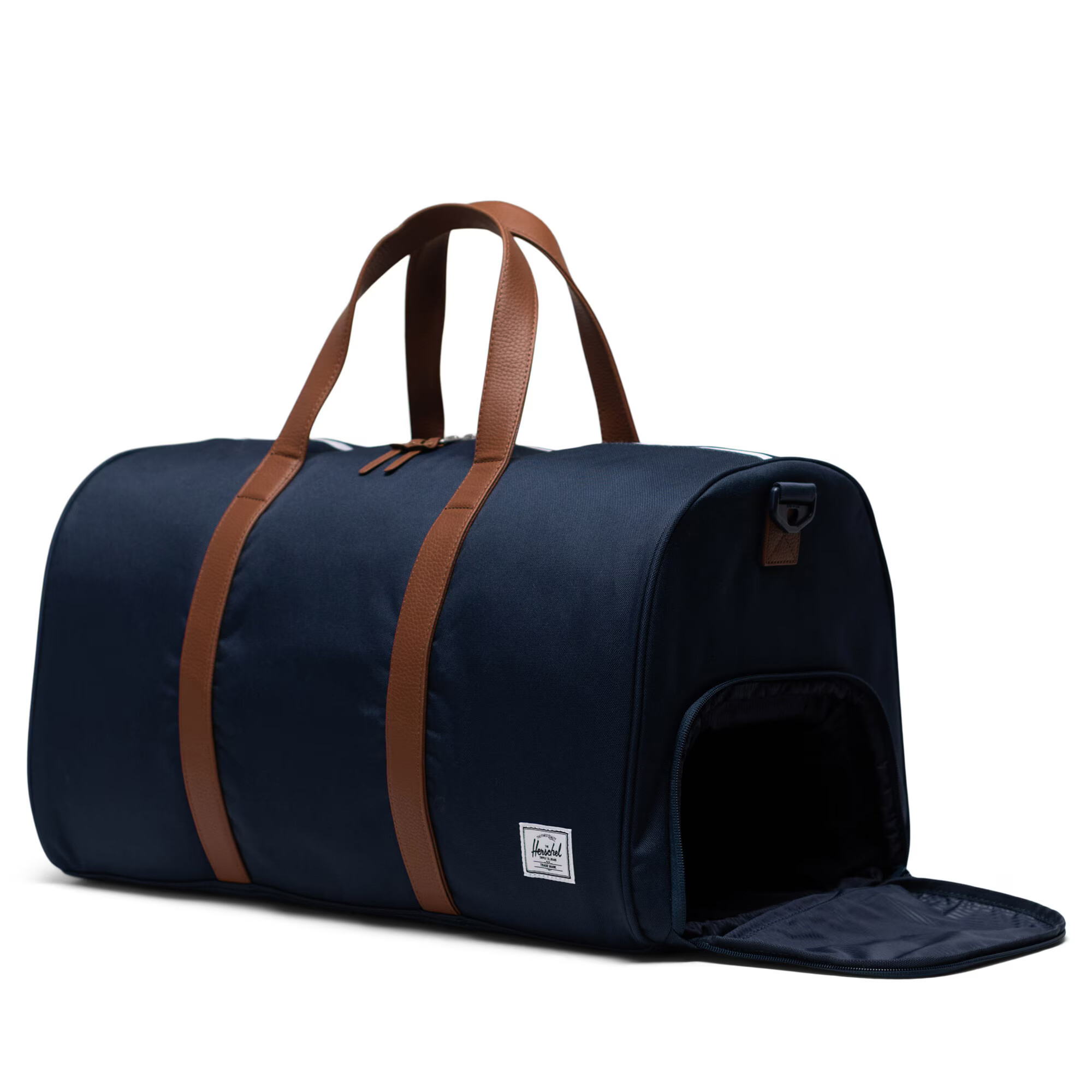 Herschel Geantă de weekend 'Novel' bleumarin / maro caramel - Pled.ro