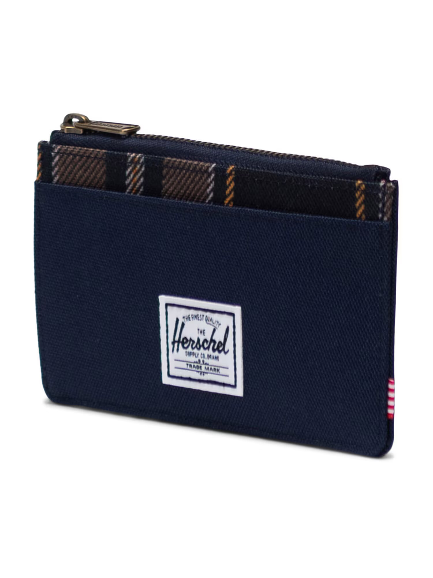 Herschel Portofel 'Oscar II' bleumarin / maro / portocaliu / alb - Pled.ro