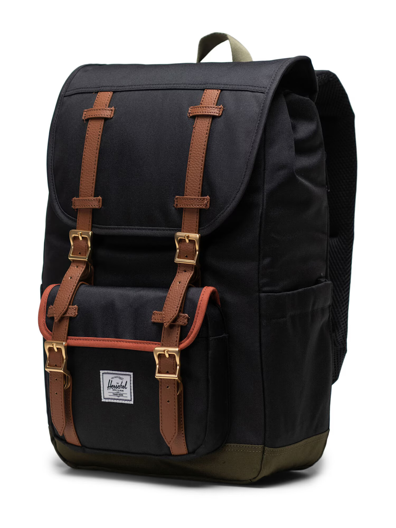 Herschel Rucsac 'Little America' maro / oliv / negru - Pled.ro