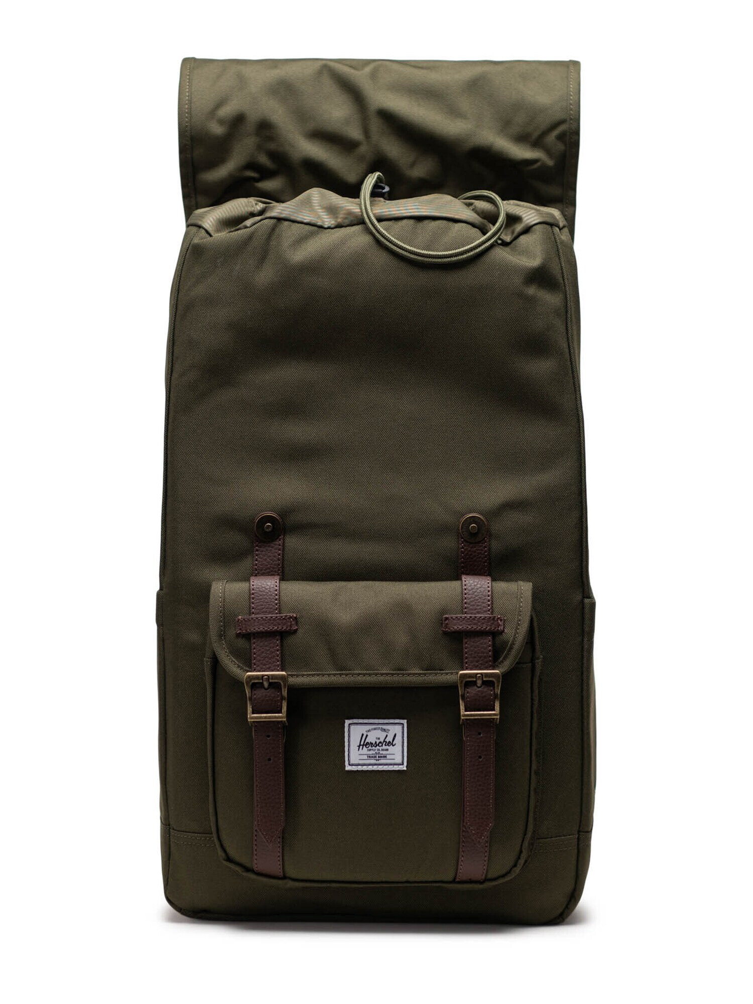 Herschel Rucsac 'Little America' maro / verde / alb - Pled.ro