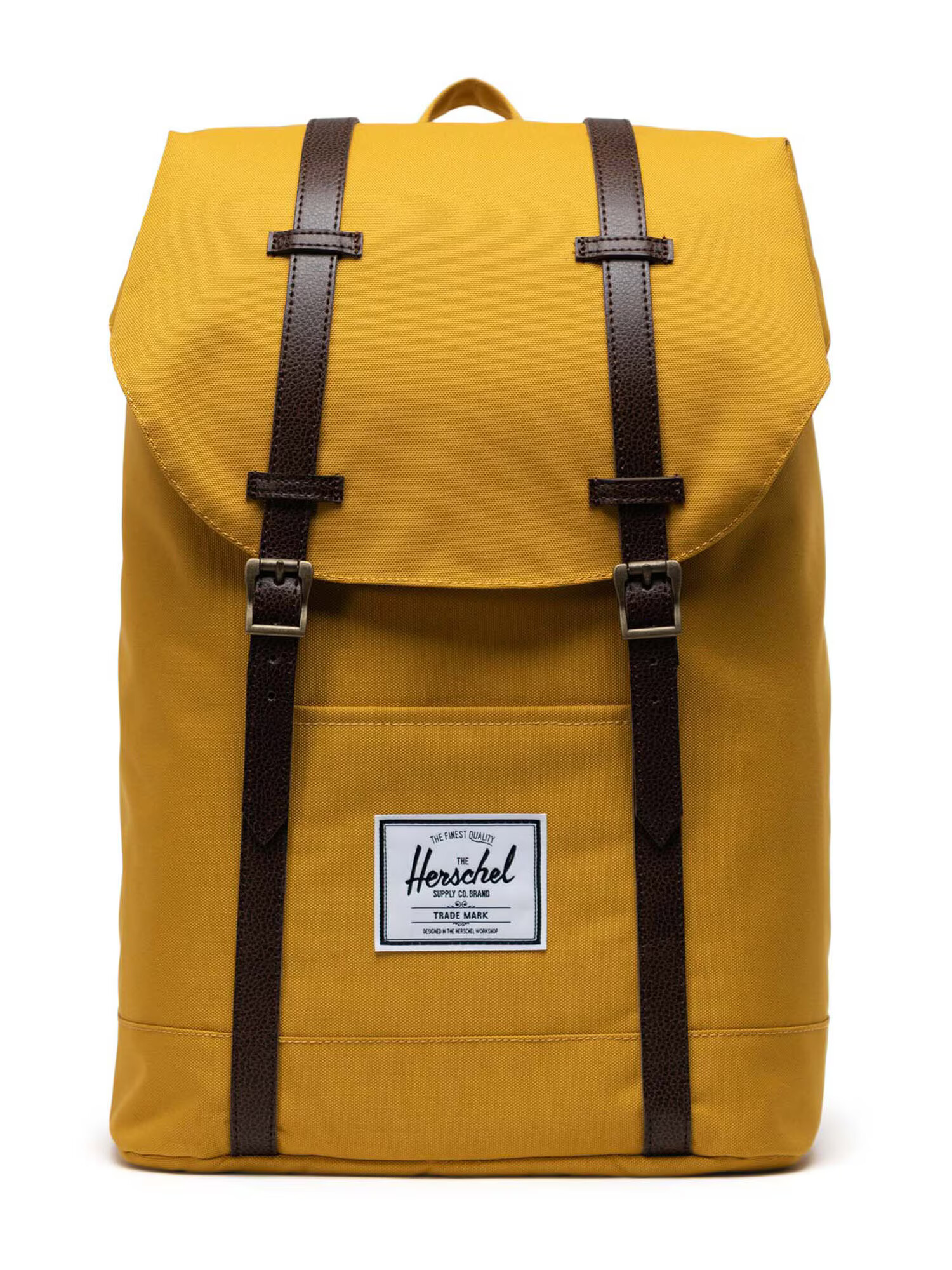 Herschel Rucsac 'Retreat' ciocolatiu / galben / alb - Pled.ro