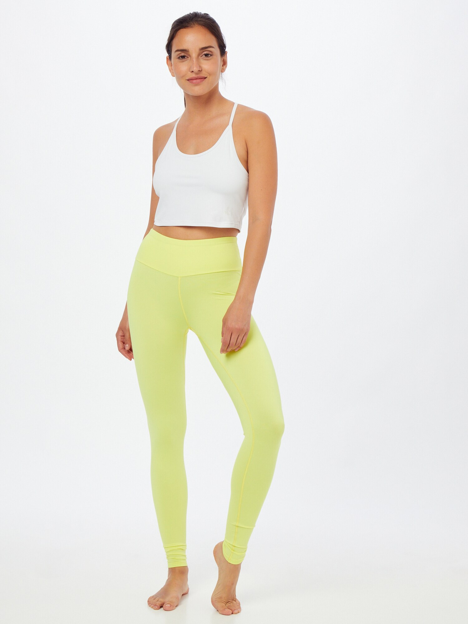 Hey Honey Pantaloni sport galben neon - Pled.ro