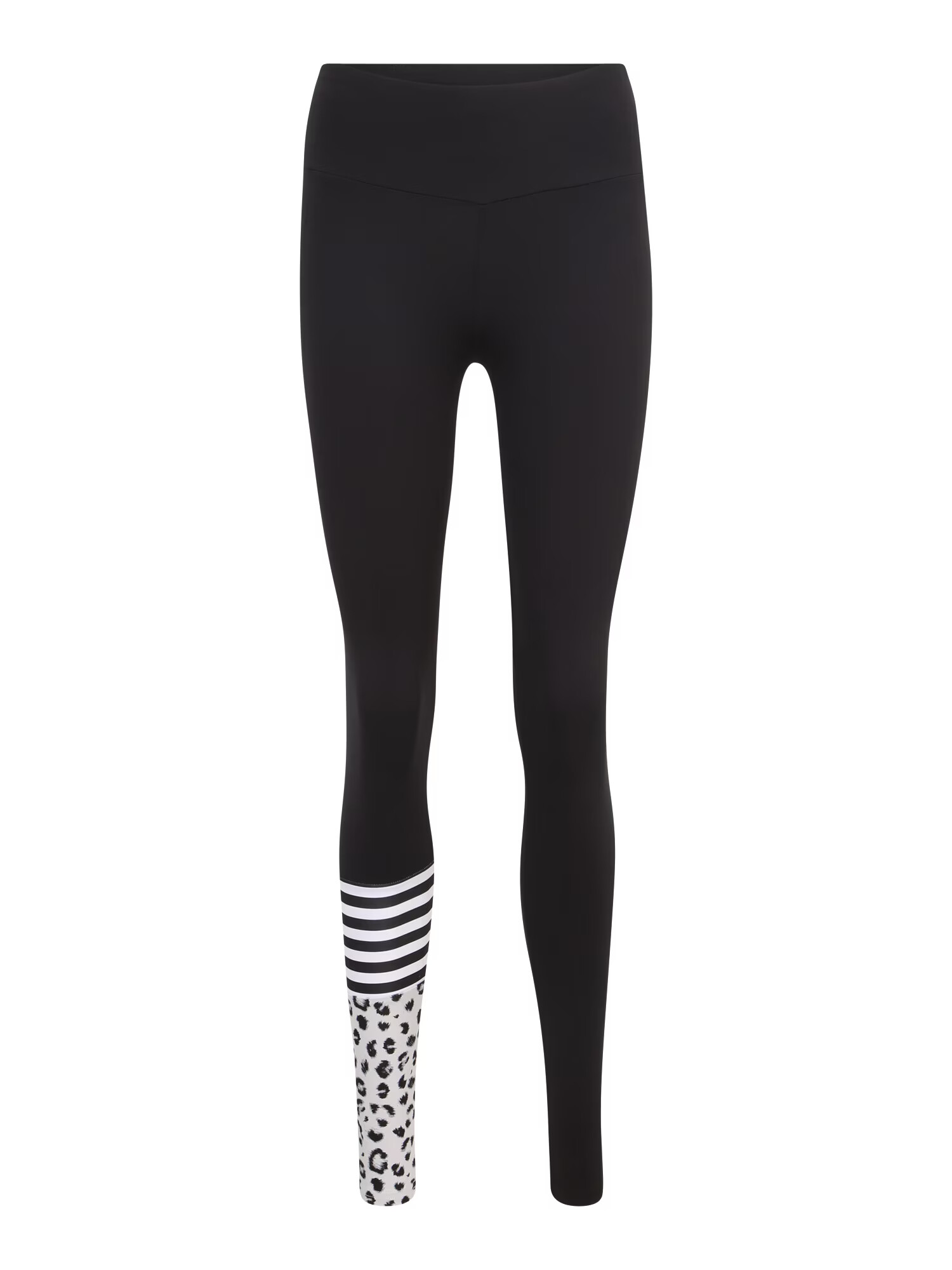 Hey Honey Pantaloni sport gri / negru / alb - Pled.ro