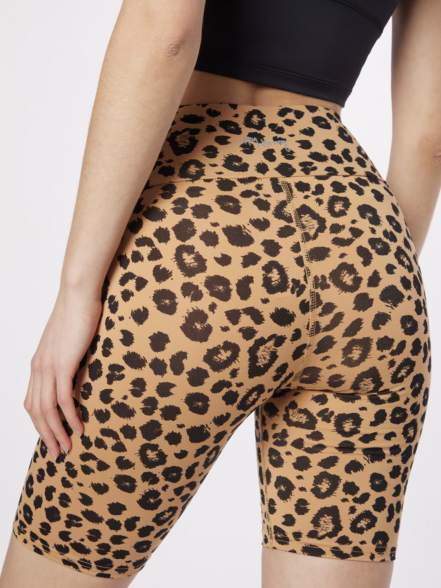 Hey Honey Pantaloni sport maro deschis / gri metalic - Pled.ro