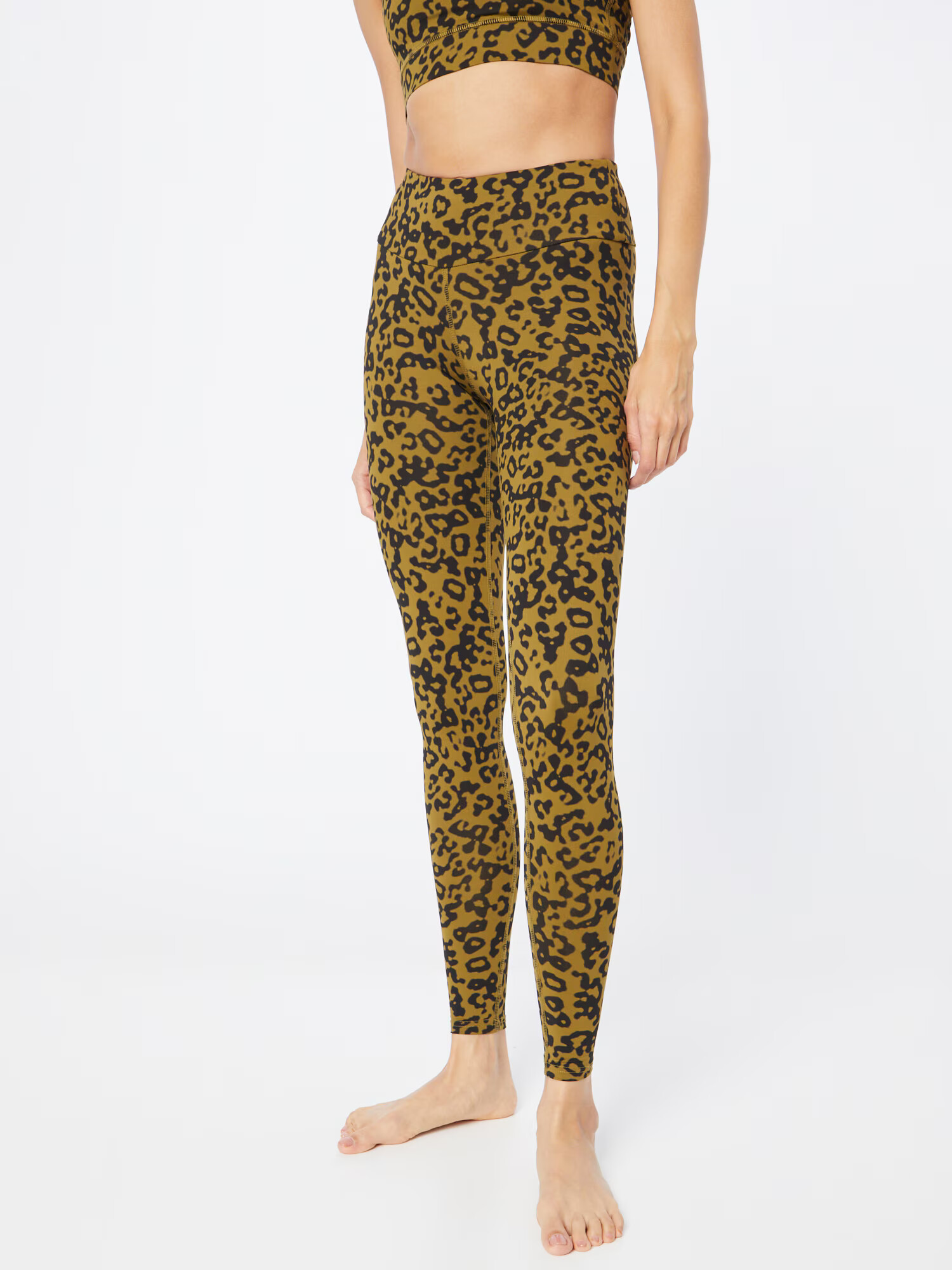 Hey Honey Pantaloni sport oliv / negru - Pled.ro