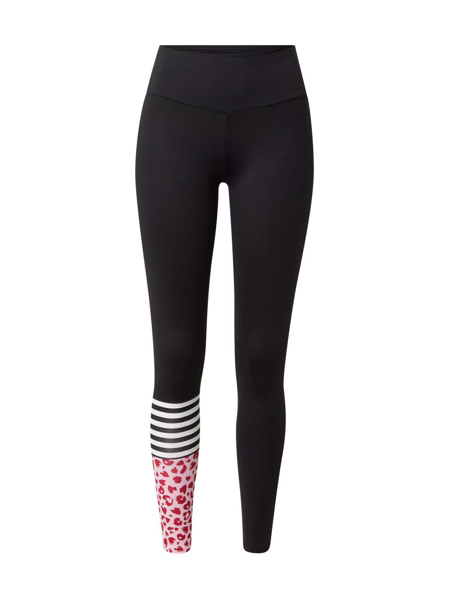 Hey Honey Pantaloni sport roz / roz pitaya / negru / alb - Pled.ro