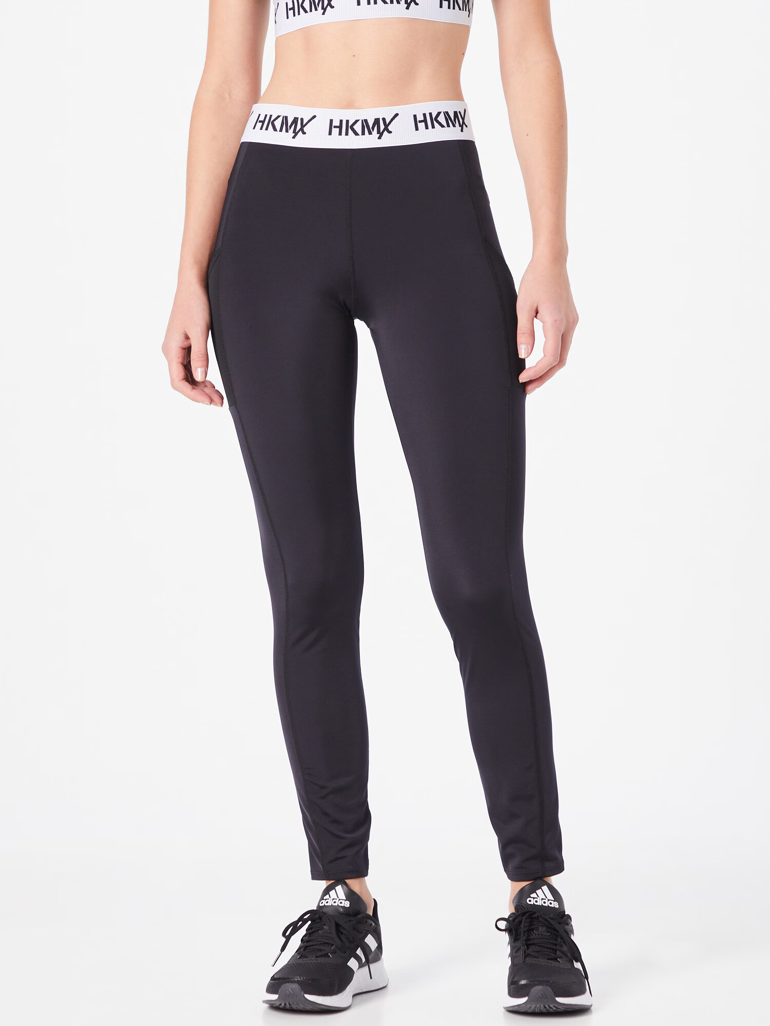 HKMX Pantaloni sport negru / alb - Pled.ro