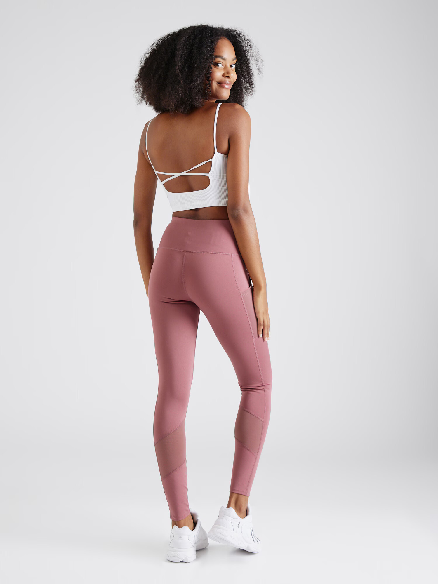 HKMX Pantaloni sport 'Oh My Squat' roz închis / alb - Pled.ro