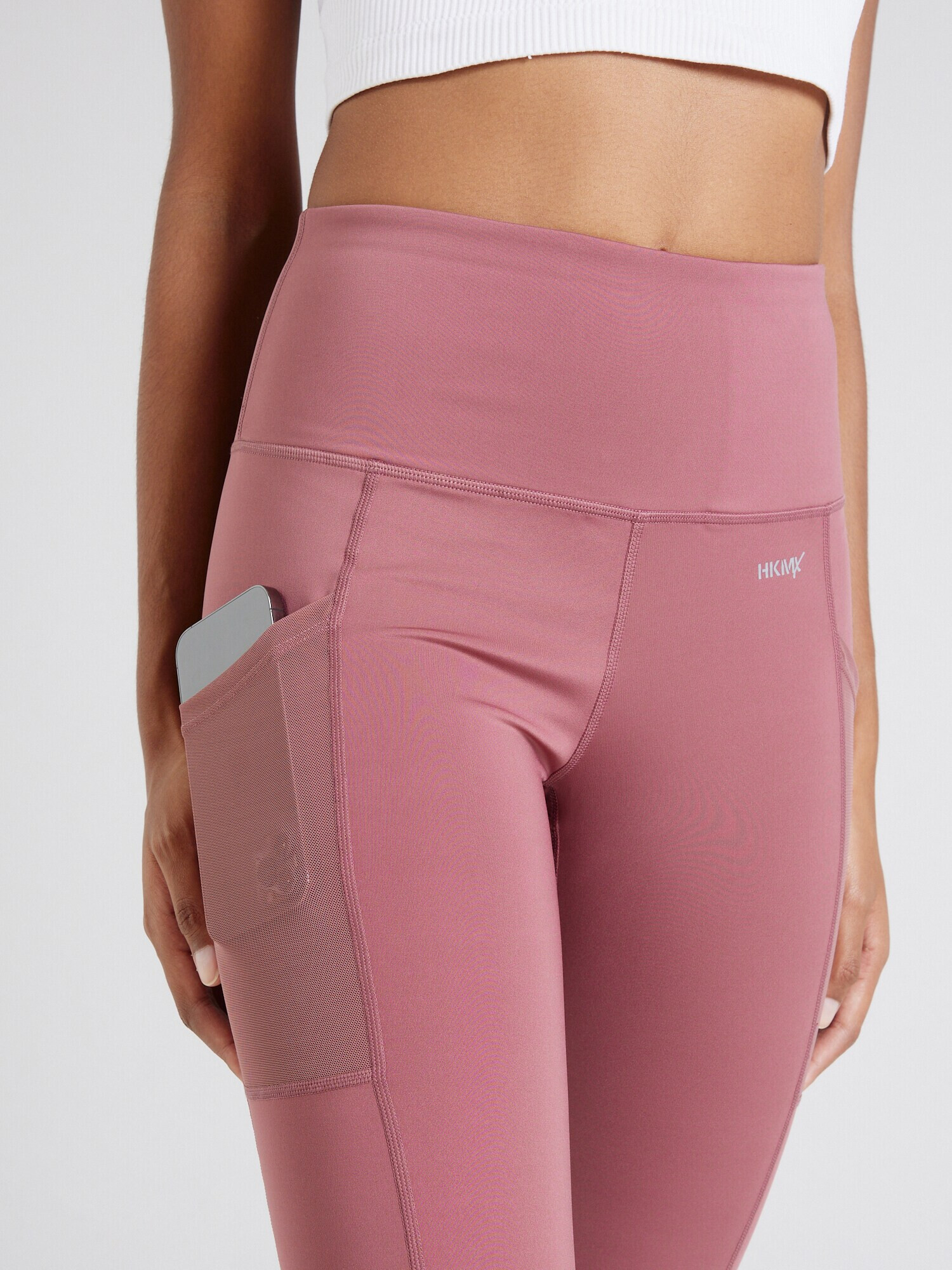 HKMX Pantaloni sport 'Oh My Squat' roz închis / alb - Pled.ro