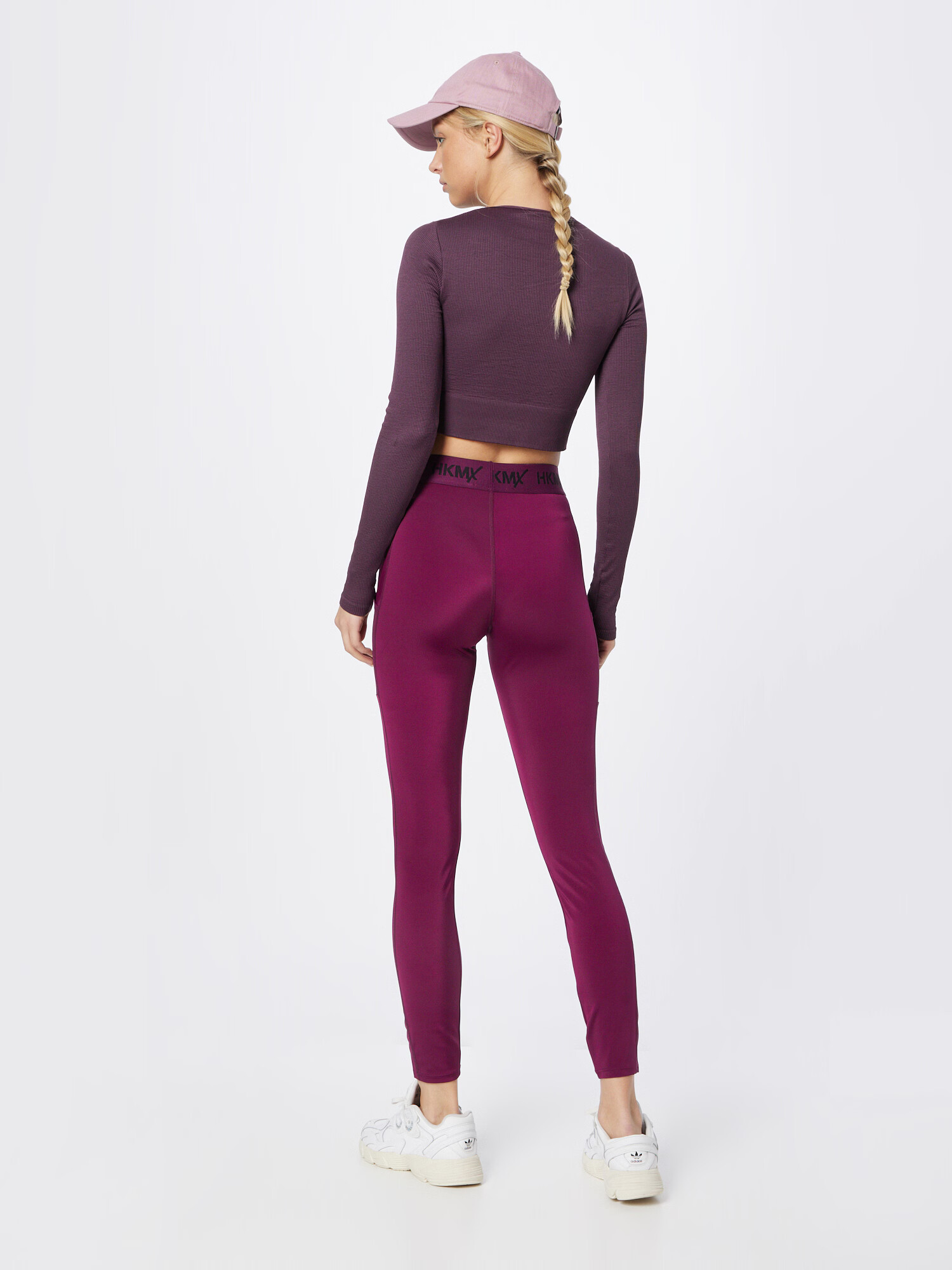 HKMX Pantaloni sport roșu-violet / negru - Pled.ro