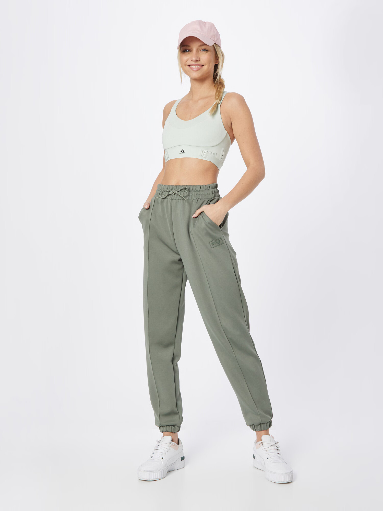 HKMX Pantaloni sport verde pastel - Pled.ro