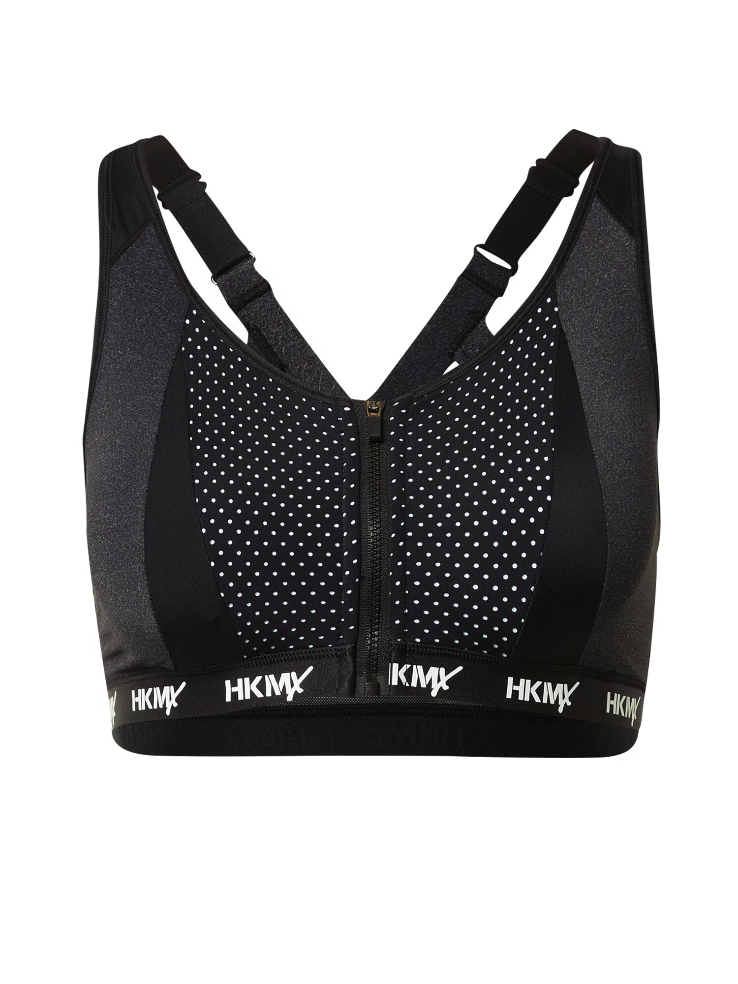 HKMX Sutien sport 'The Pro' gri metalic / negru / alb - Pled.ro