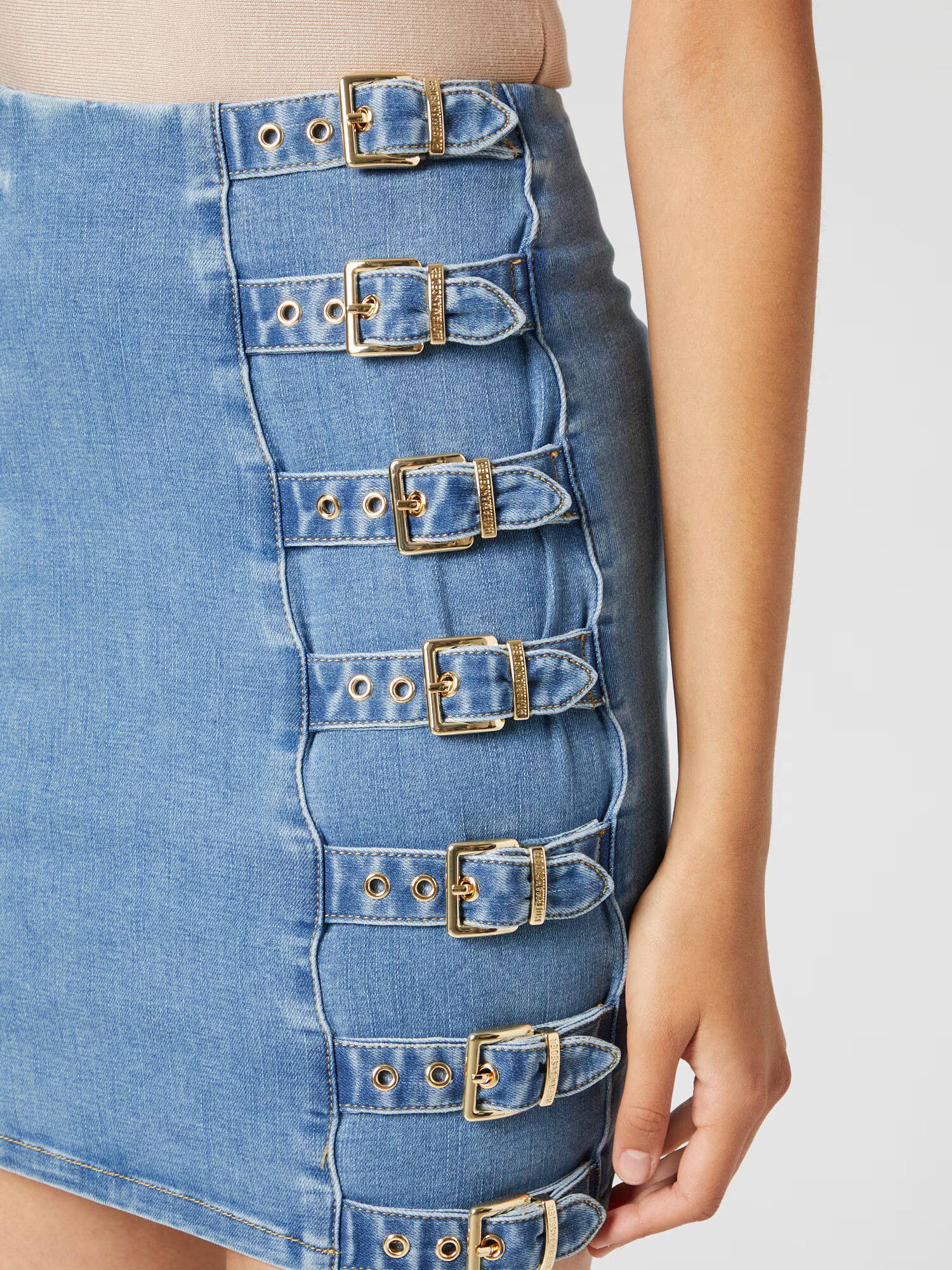 Hoermanseder x About You Fustă 'Lexa' albastru denim - Pled.ro