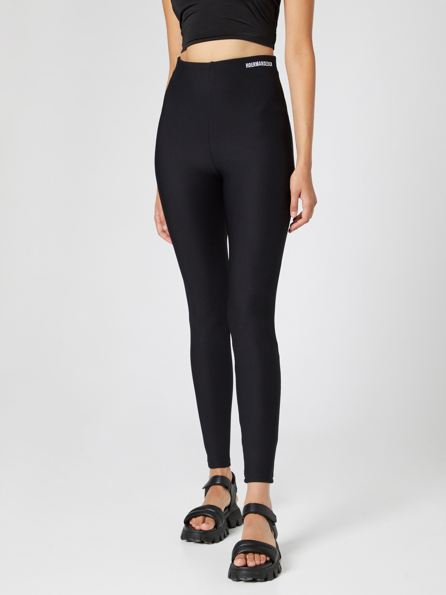 Hoermanseder x About You Leggings 'May' negru - Pled.ro